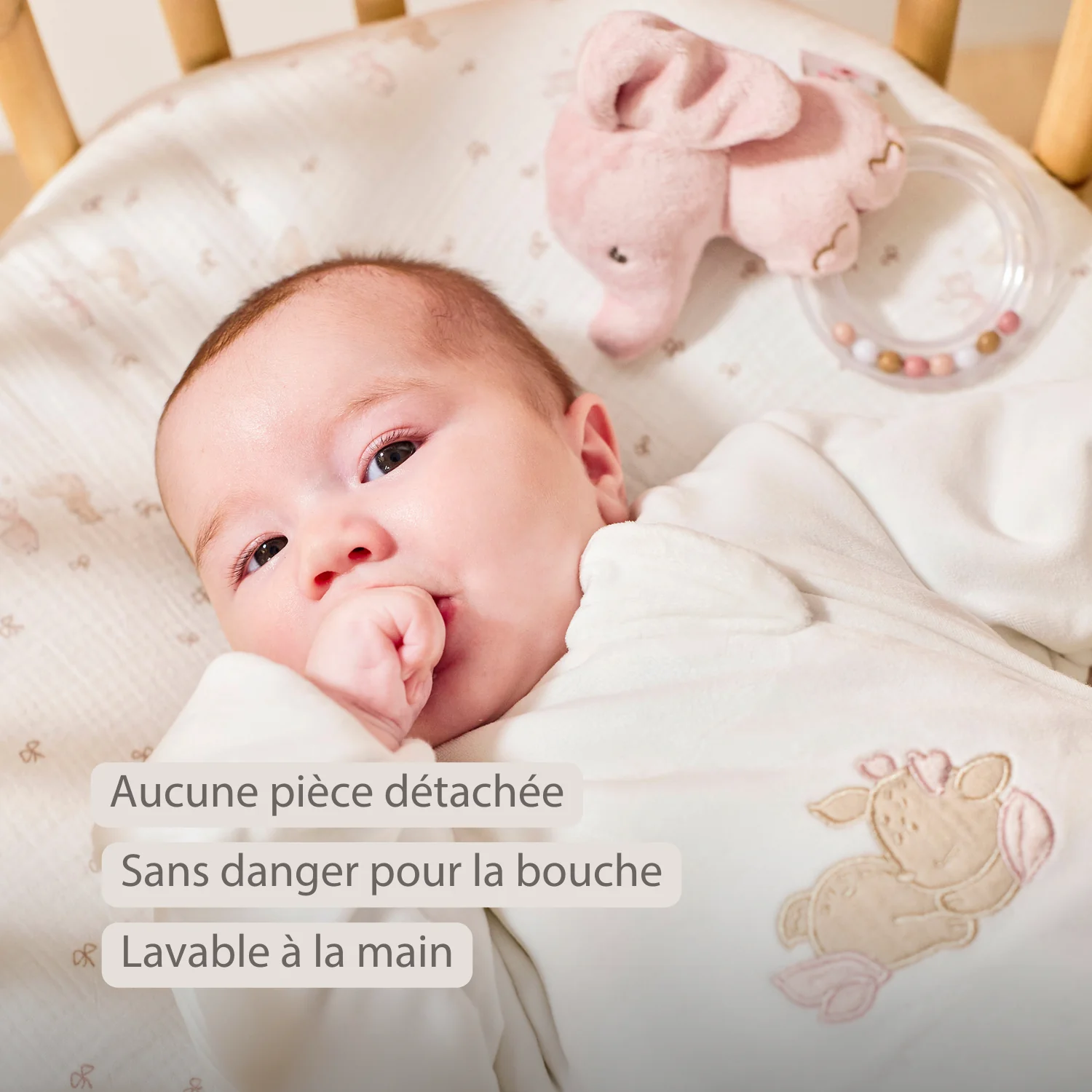 FanFan Rattle Baby Elephant - 15 cm - Baby Teether - Image 18