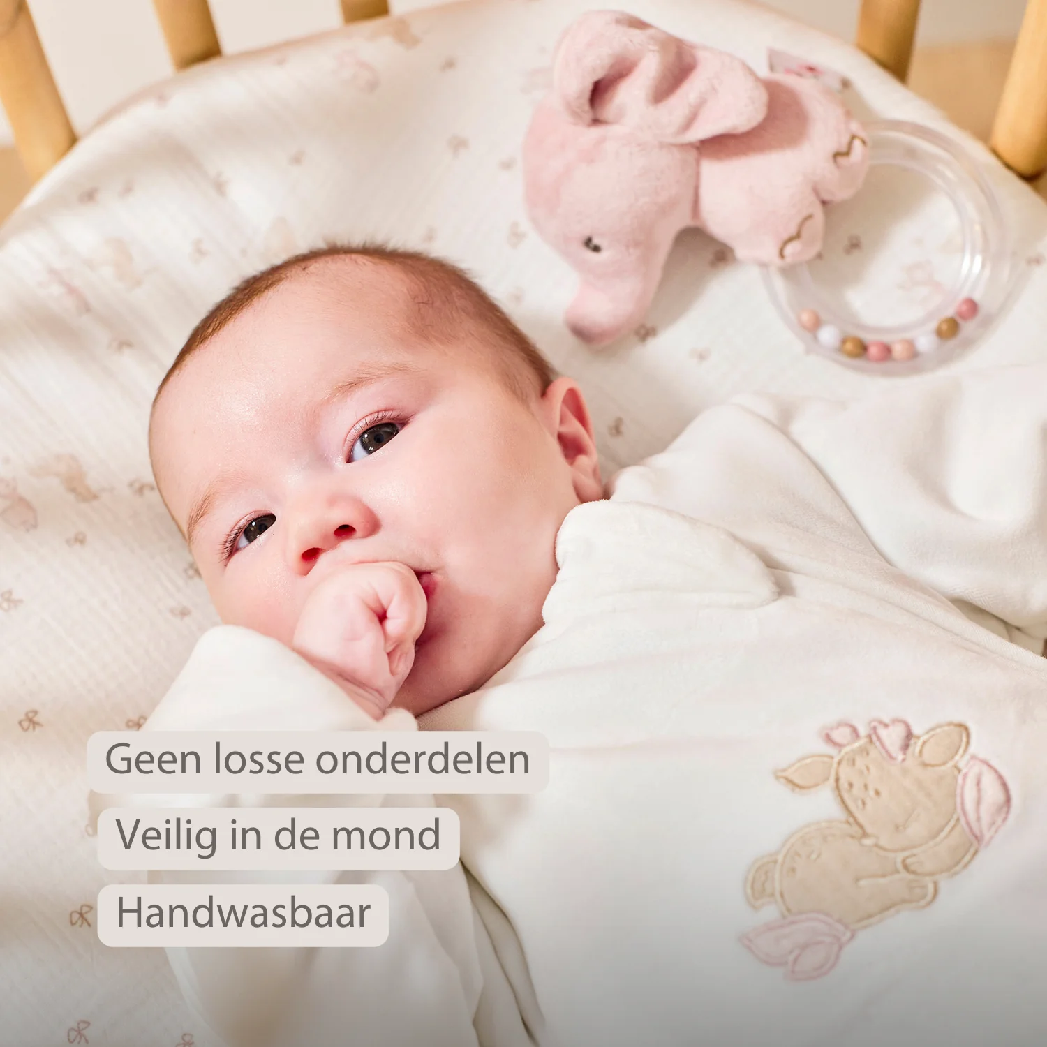 FanFan Rattle Baby Elephant - 15 cm - Baby Teether - Image 25