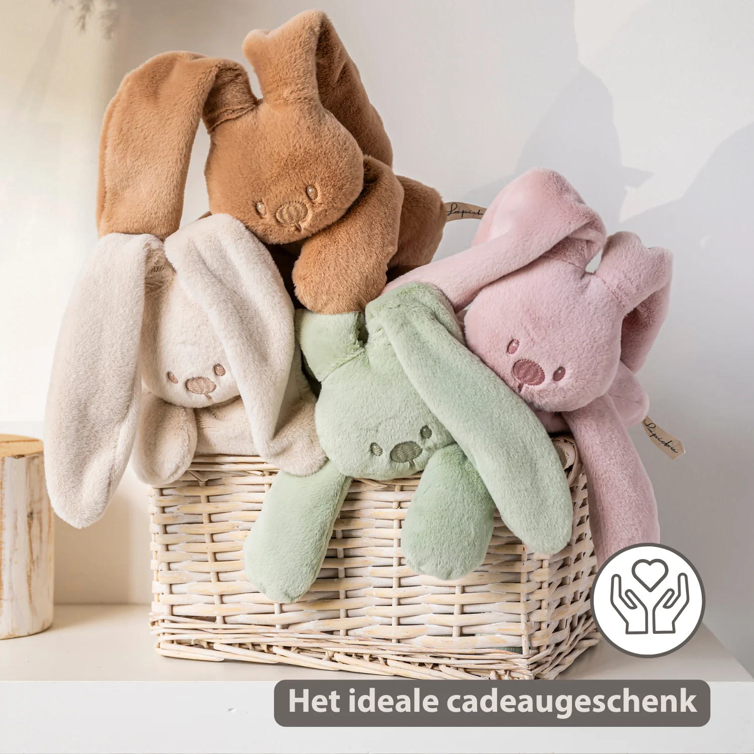 Lapidou Cuddly Rabbit - 30 cm - Soft Baby Plush - Linden Green - Image 28