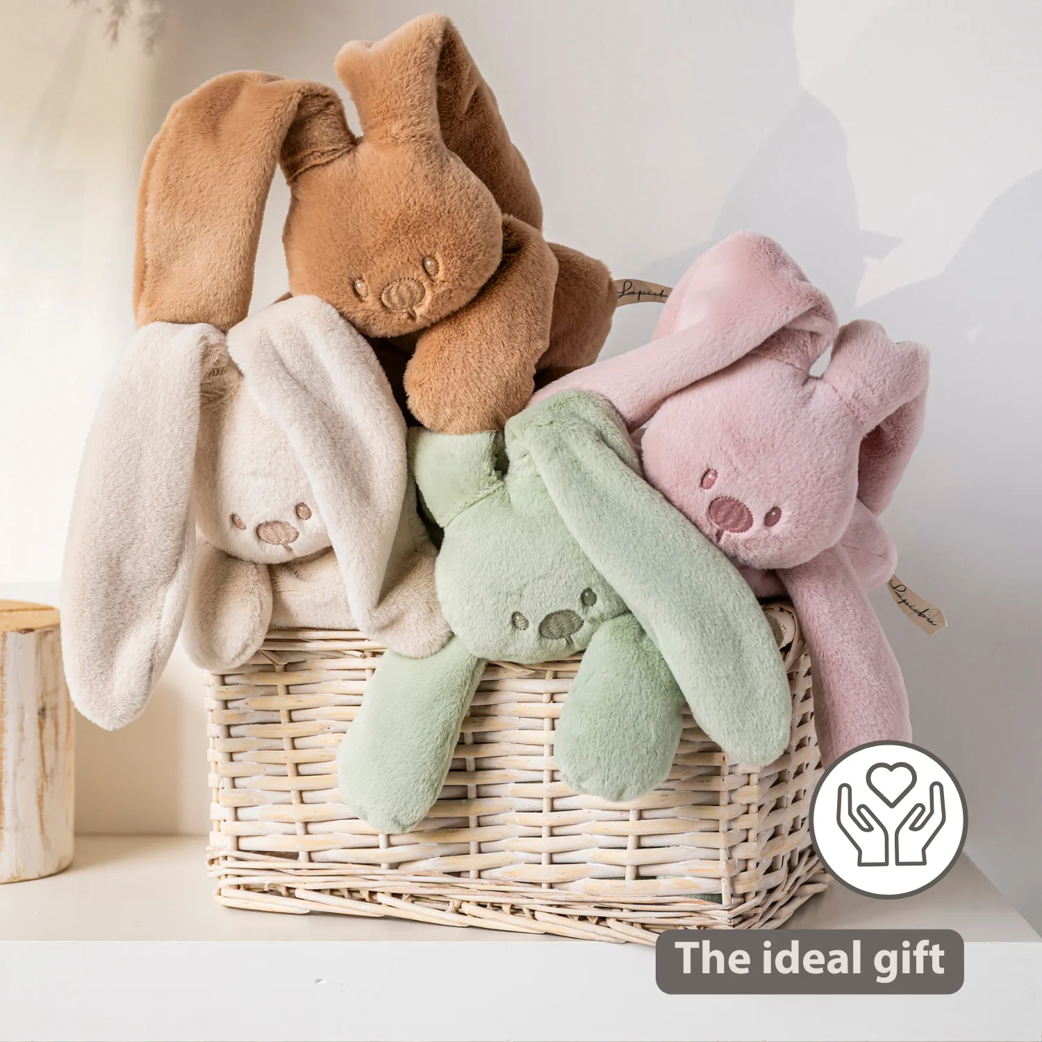 Lapidou Cuddly Rabbit - 30 cm - Soft Baby Plush - Linden Green - Image 35