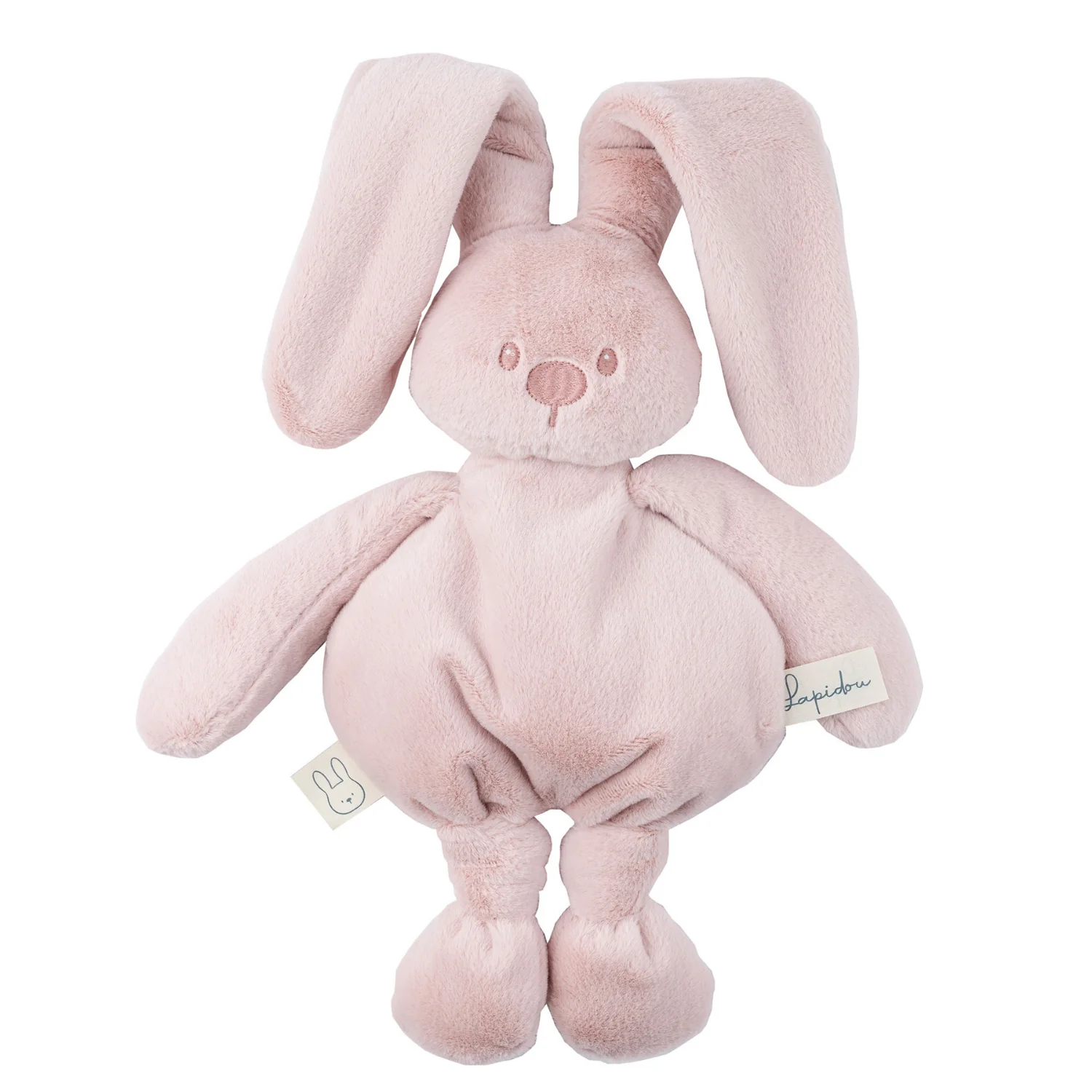 Lapidou Cuddly Rabbit - 30 cm - Soft Baby Plush - Powder Pink - Image 8