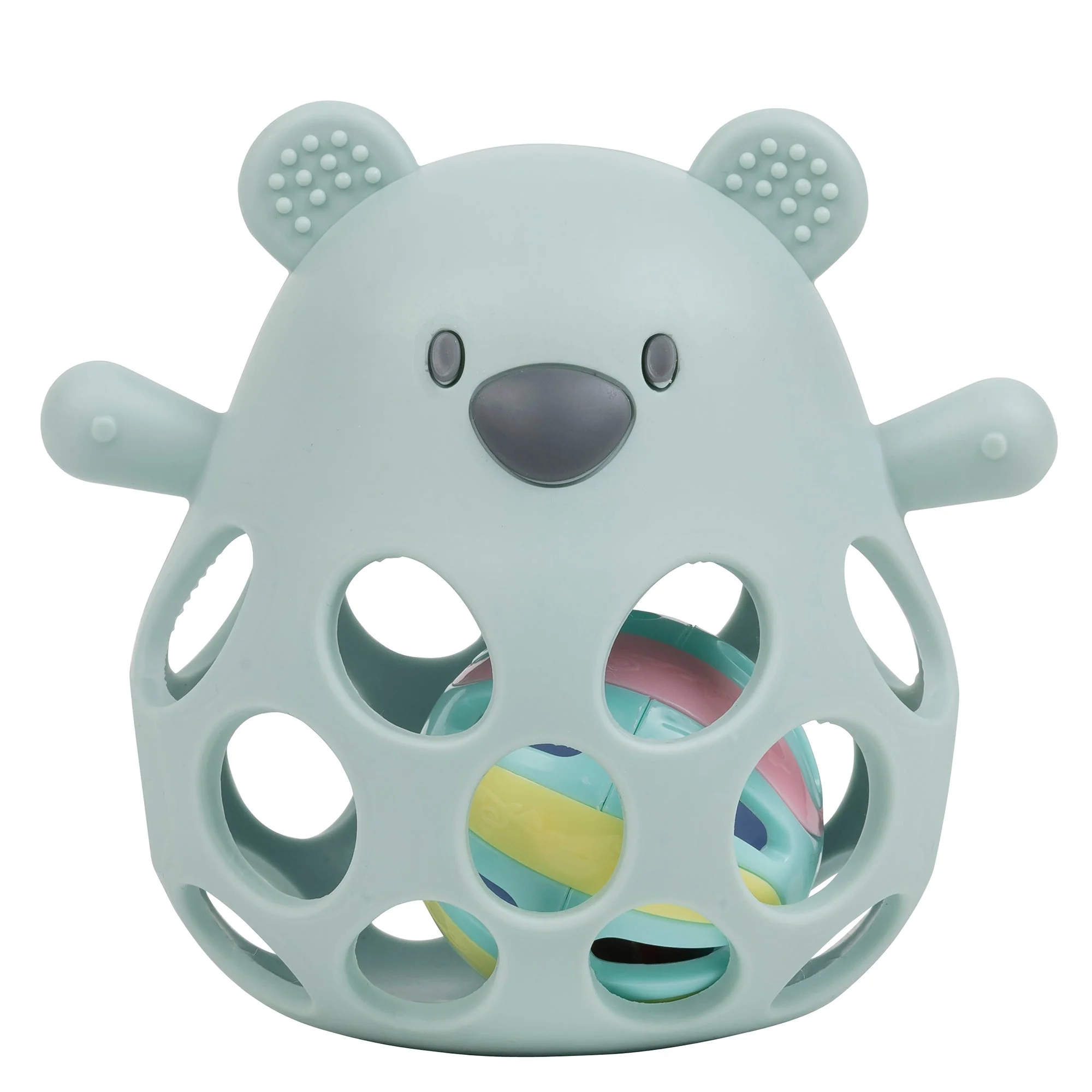 Rattle with ball Bear SILICONE - Image 5