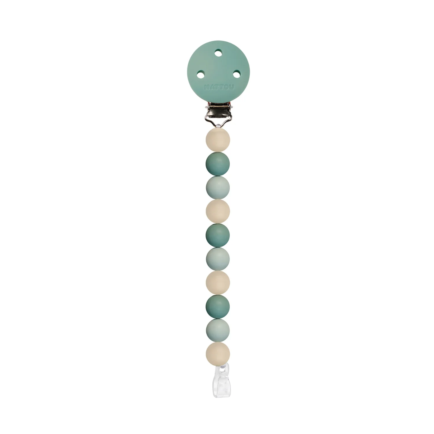 Silicone Pacifier Cord - Pacifier Chain - Universal - BPA Free - Light Green - Image 3