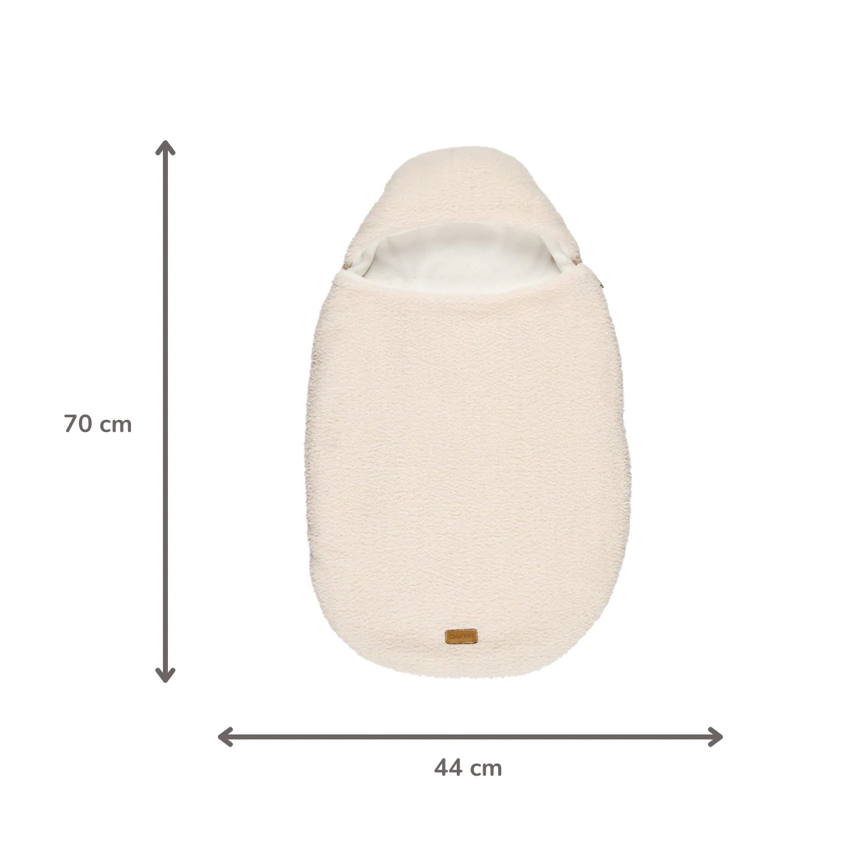 TEDDY Baby Nest Ecru 0–6 months – Soft Baby Nest – For Car Seat and Stroller - Image 3