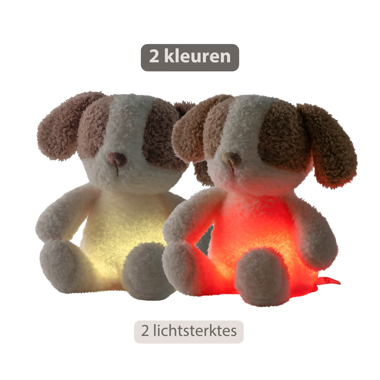 TEDDY Baby Night Light Dog – 25 cm – Soft Baby Plush – Beige - Image 26