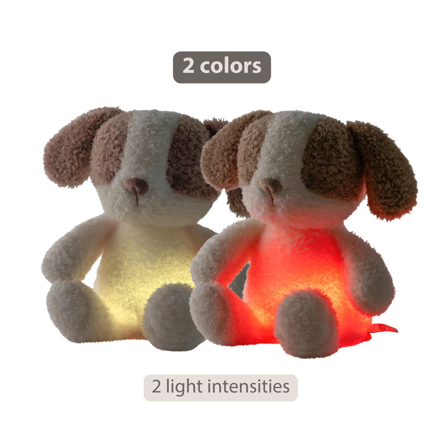 TEDDY Baby Night Light Dog – 25 cm – Soft Baby Plush – Beige - Image 33