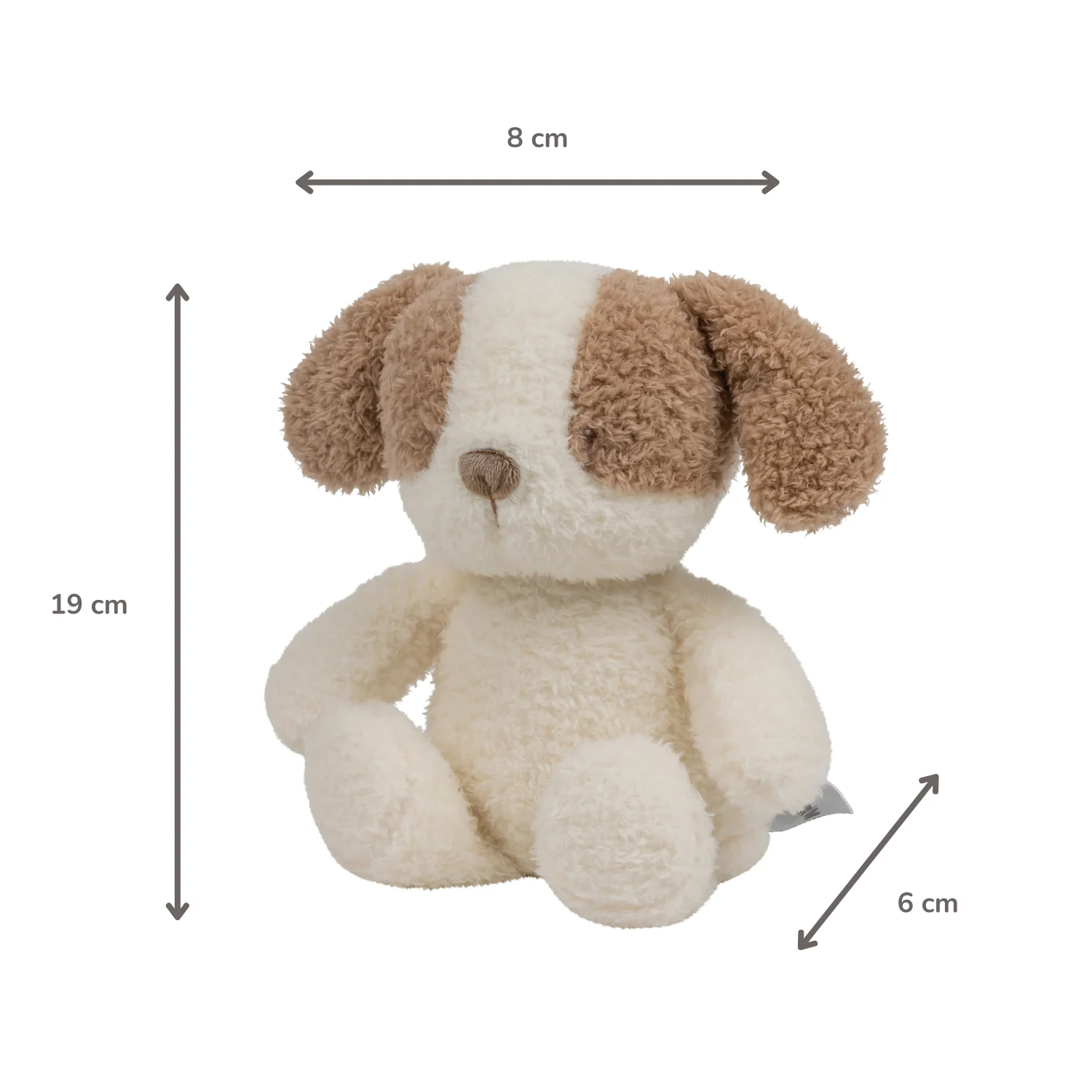 TEDDY Baby Night Light Dog – 25 cm – Soft Baby Plush – Beige - Image 6