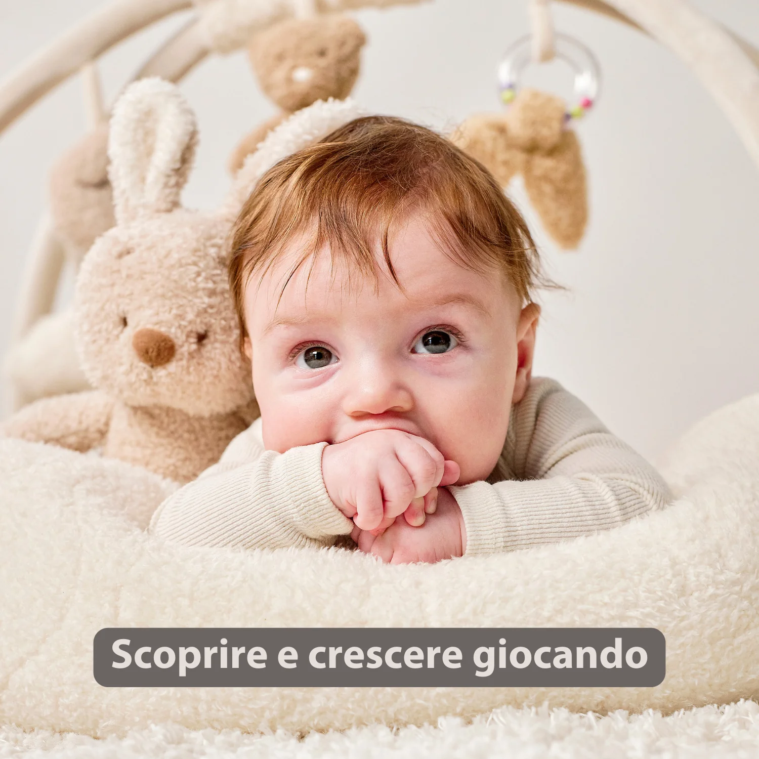 TEDDY Baby Playmat with Arches Round – 90 x 90 cm – Baby Activity Play Rug – Padded Edges - Image 14