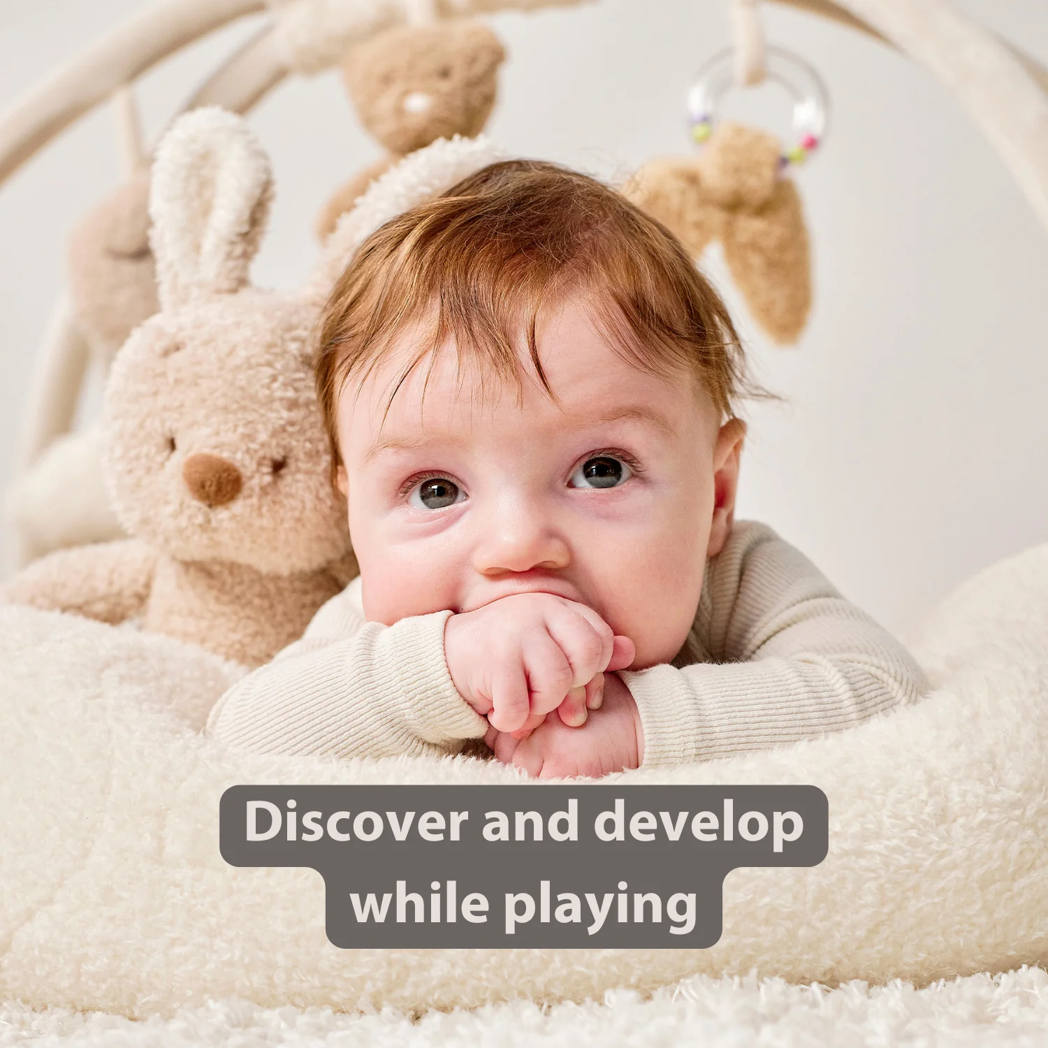 TEDDY Baby Playmat with Arches Round – 90 x 90 cm – Baby Activity Play Rug – Padded Edges - Image 35