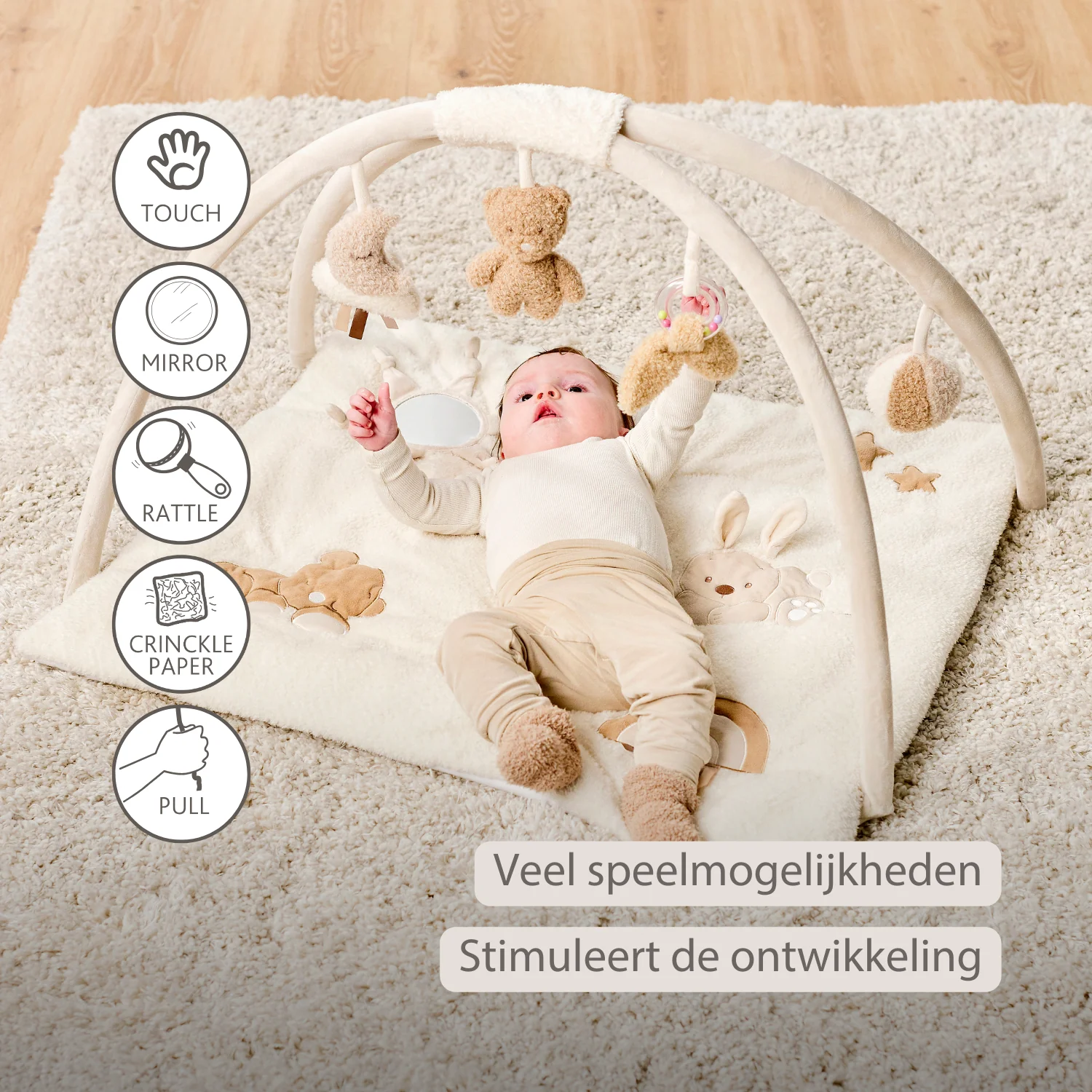 TEDDY Baby Playmat with Arches Square – 70 x 80 cm – Baby Activity Play Rug - Image 24