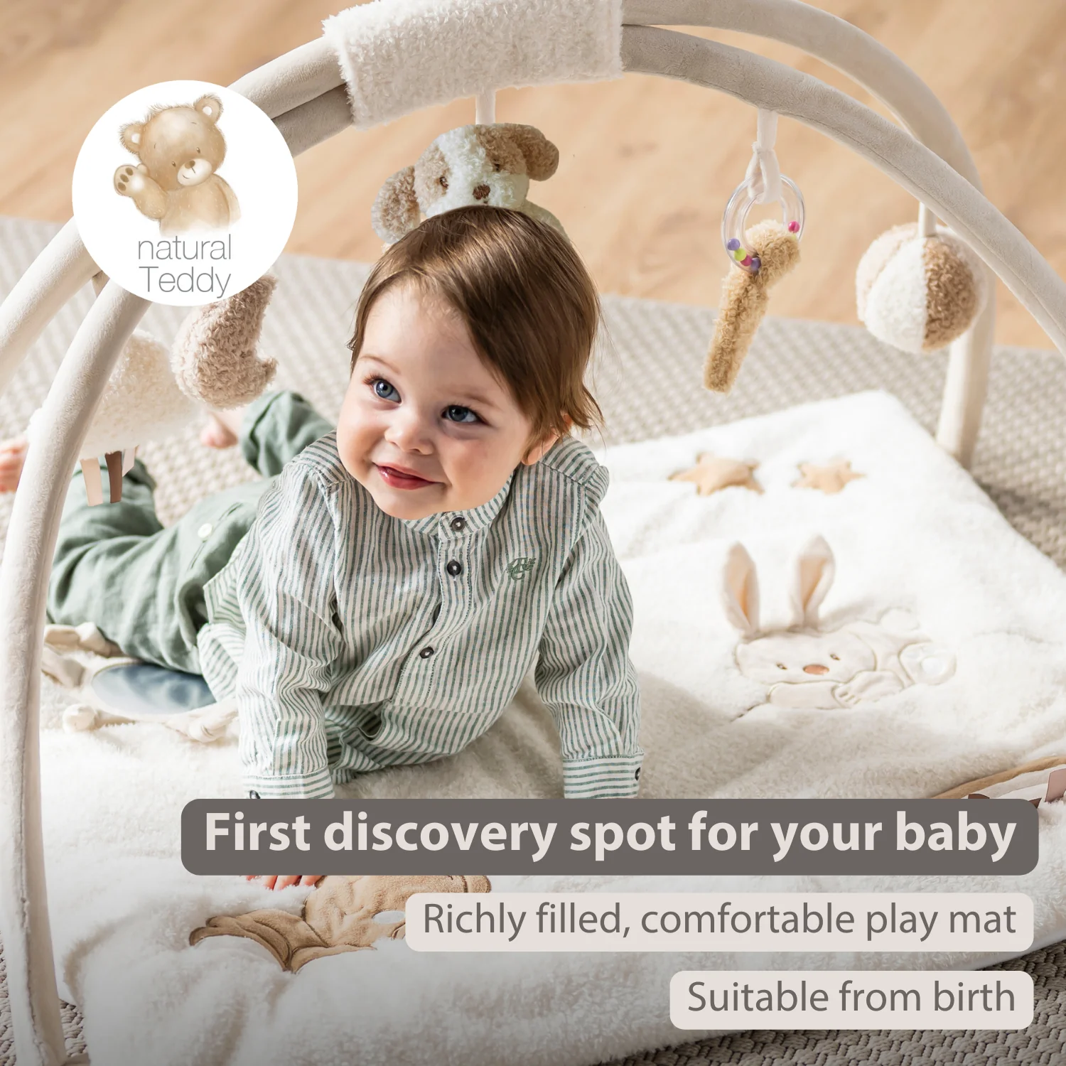 TEDDY Baby Playmat with Arches Square – 70 x 80 cm – Baby Activity Play Rug - Image 30