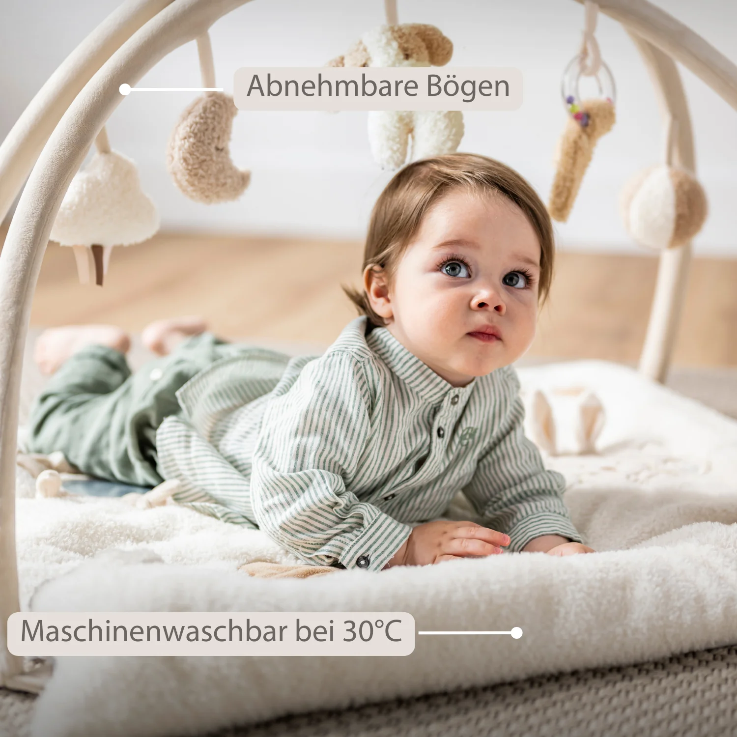 TEDDY Baby Playmat with Arches Square – 70 x 80 cm – Baby Activity Play Rug - Image 4
