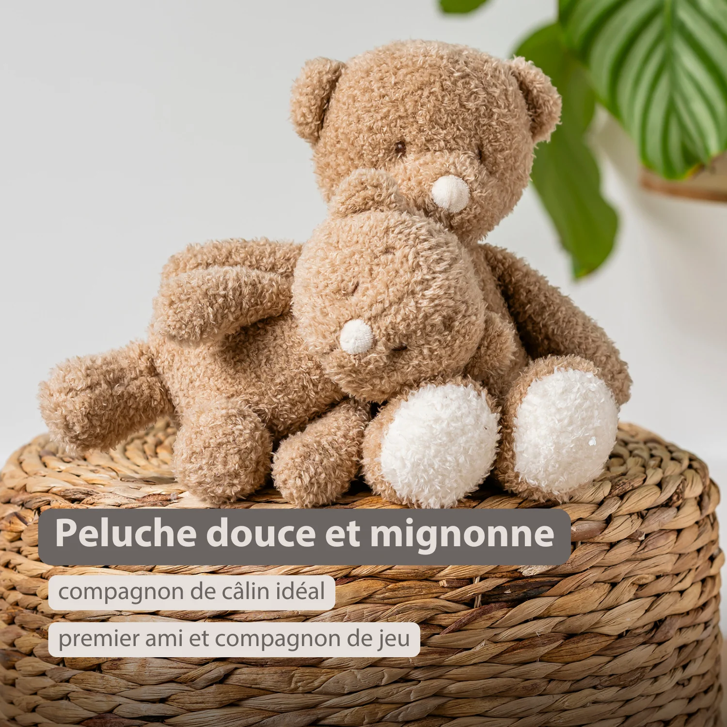 TEDDY Baby Plush Bear – 25 cm – Soft Baby Cuddle Toy – Beige - Image 16