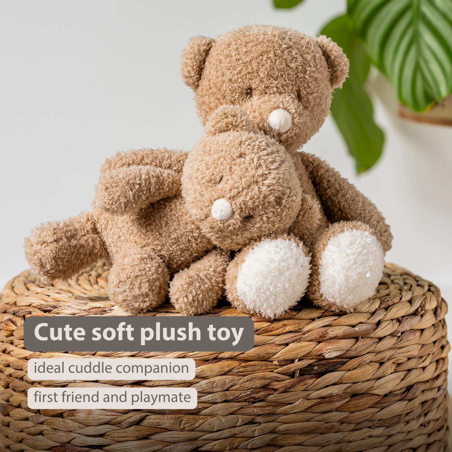 TEDDY Baby Plush Bear – 25 cm – Soft Baby Cuddle Toy – Beige - Image 30