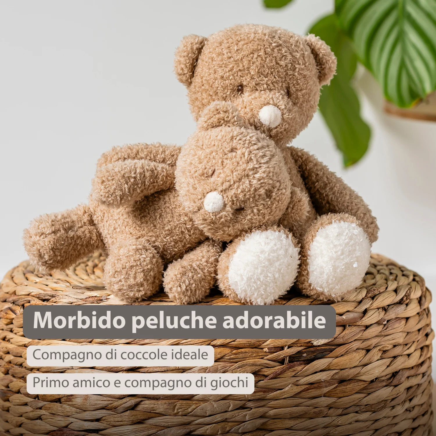 TEDDY Baby Plush Bear – 25 cm – Soft Baby Cuddle Toy – Beige - Image 9