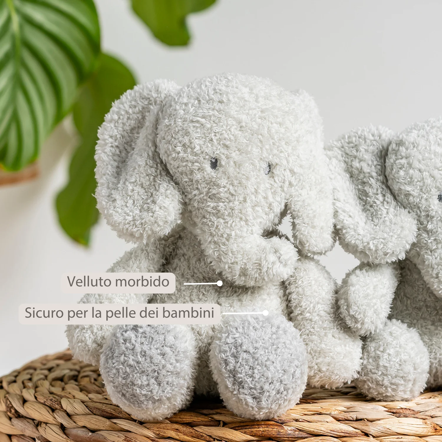 TEDDY Baby Plush Elephant – 25 cm – Soft Baby Cuddle Toy – Grey - Image 12
