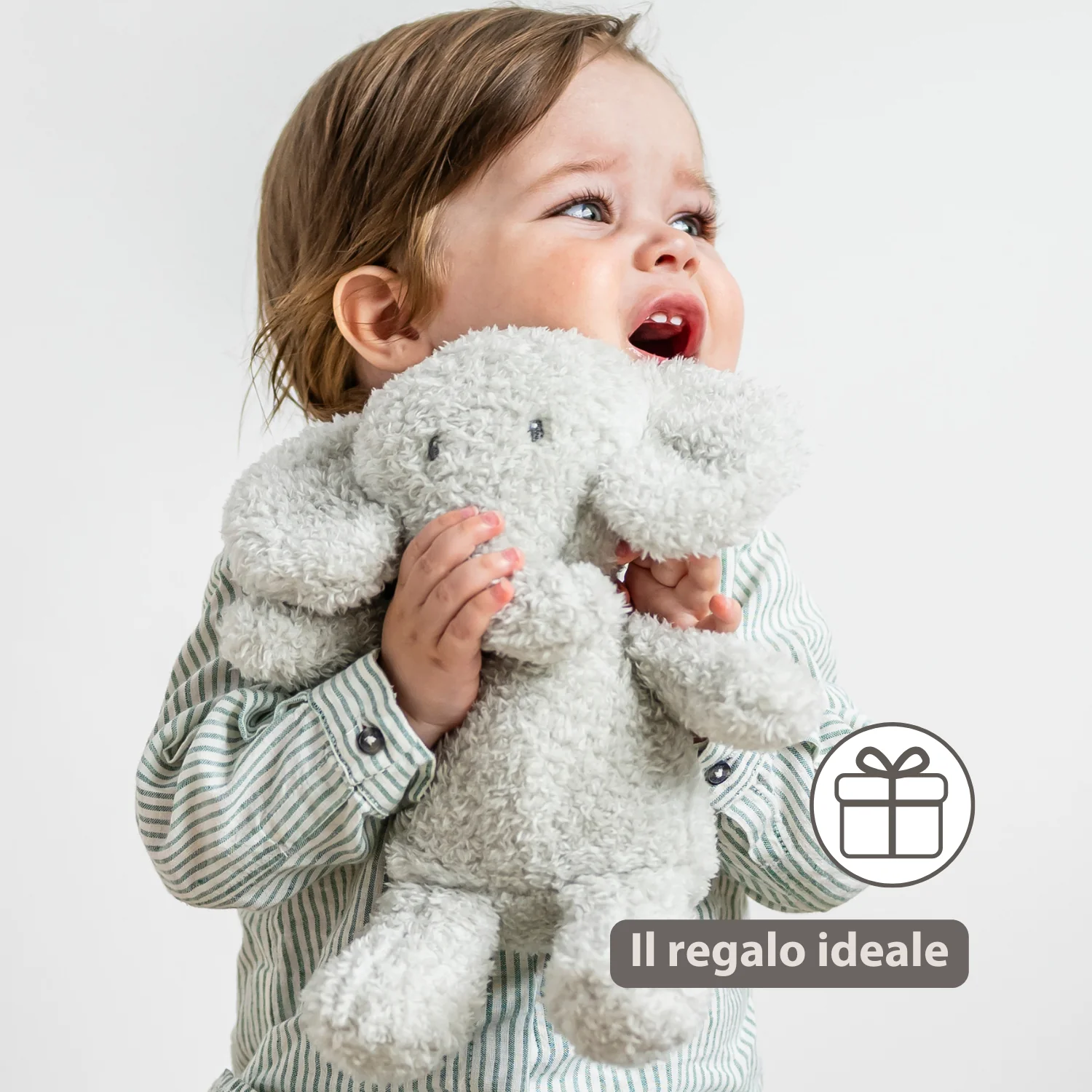 TEDDY Baby Plush Elephant – 25 cm – Soft Baby Cuddle Toy – Grey - Image 14