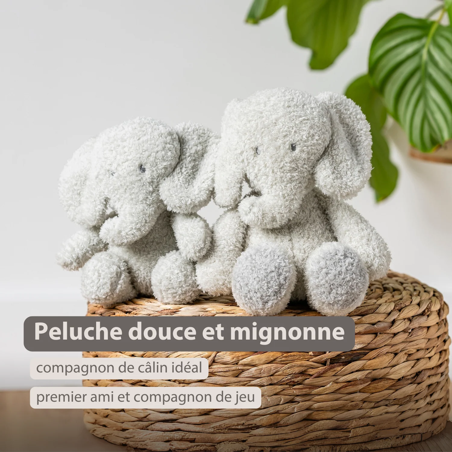 TEDDY Baby Plush Elephant – 25 cm – Soft Baby Cuddle Toy – Grey - Image 16