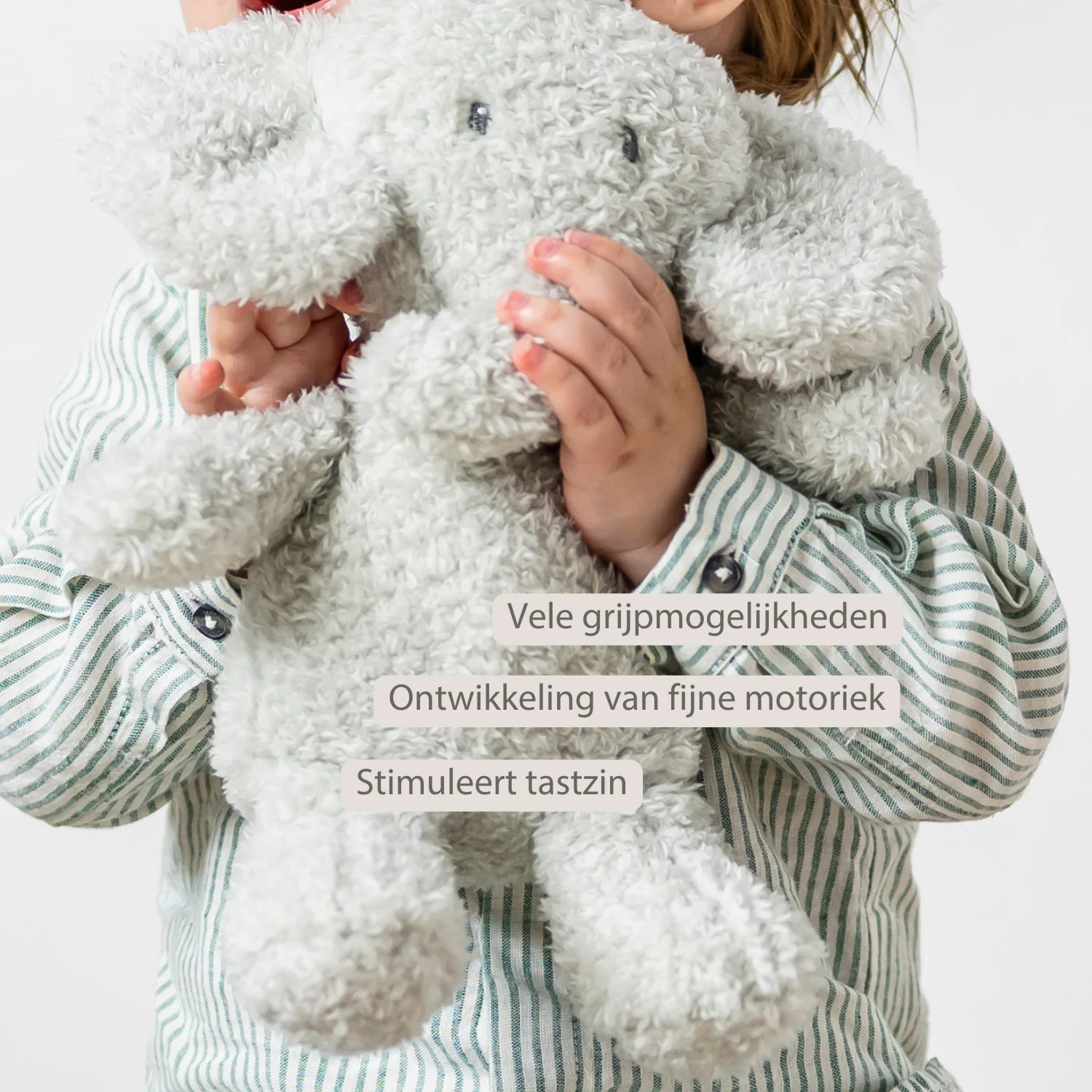 TEDDY Baby Plush Elephant – 25 cm – Soft Baby Cuddle Toy – Grey - Image 24