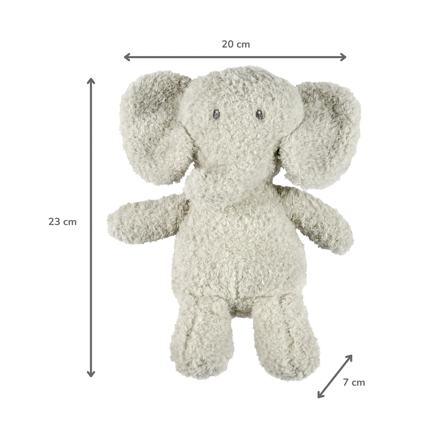 TEDDY Baby Plush Elephant – 25 cm – Soft Baby Cuddle Toy – Grey - Image 27