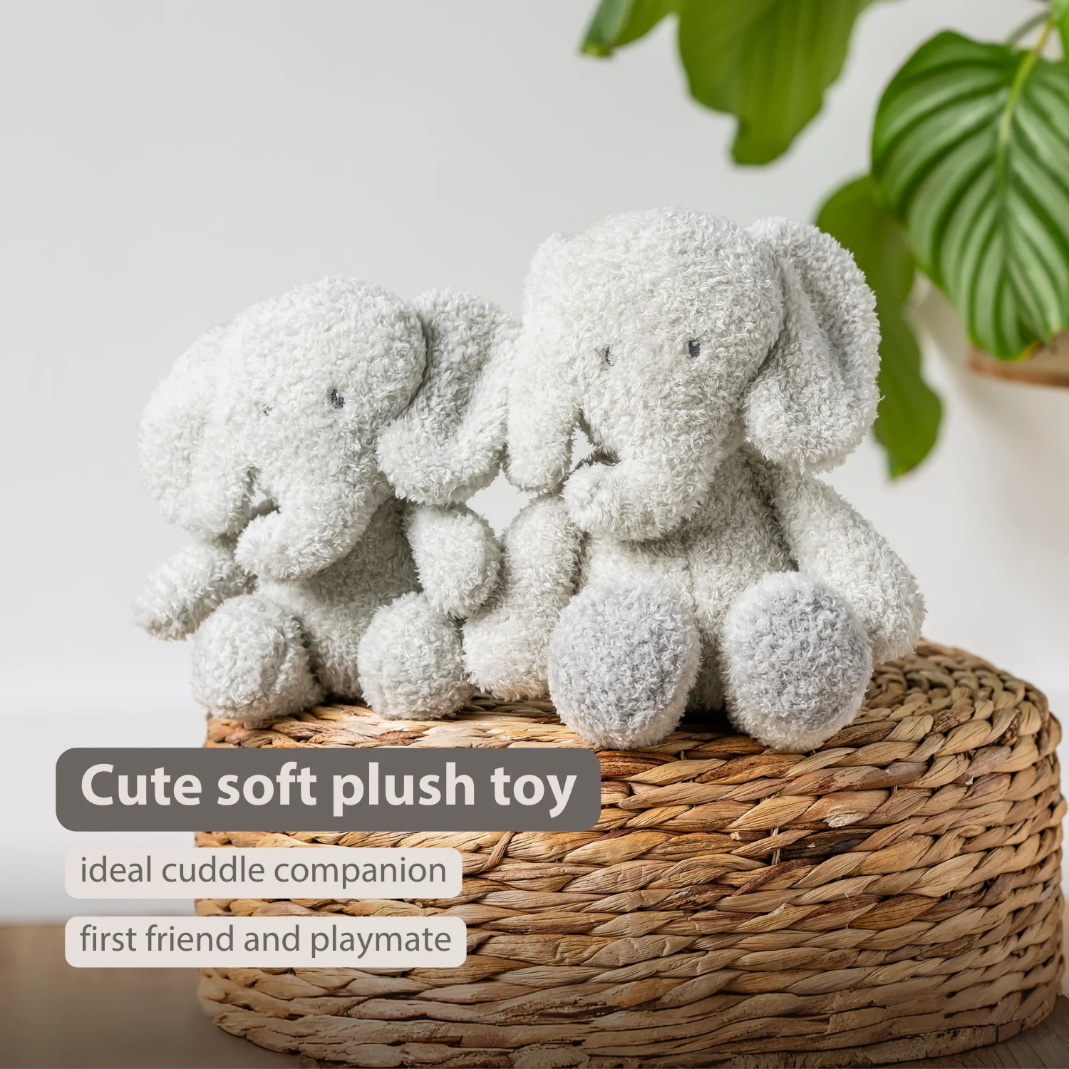 TEDDY Baby Plush Elephant – 25 cm – Soft Baby Cuddle Toy – Grey - Image 30