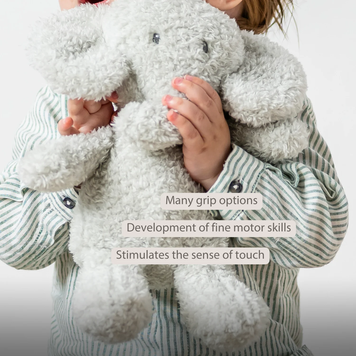 TEDDY Baby Plush Elephant – 25 cm – Soft Baby Cuddle Toy – Grey - Image 31