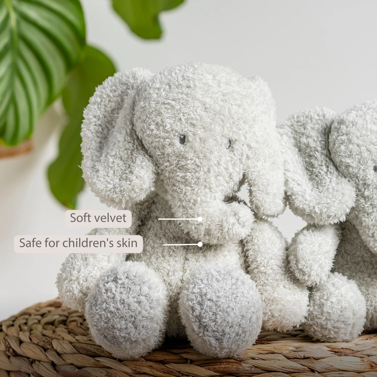 TEDDY Baby Plush Elephant – 25 cm – Soft Baby Cuddle Toy – Grey - Image 33