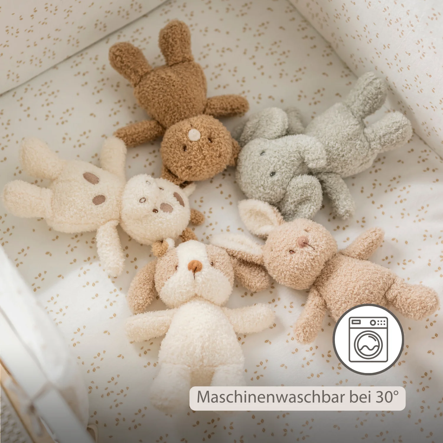 TEDDY Baby Plush Elephant – 25 cm – Soft Baby Cuddle Toy – Grey - Image 4