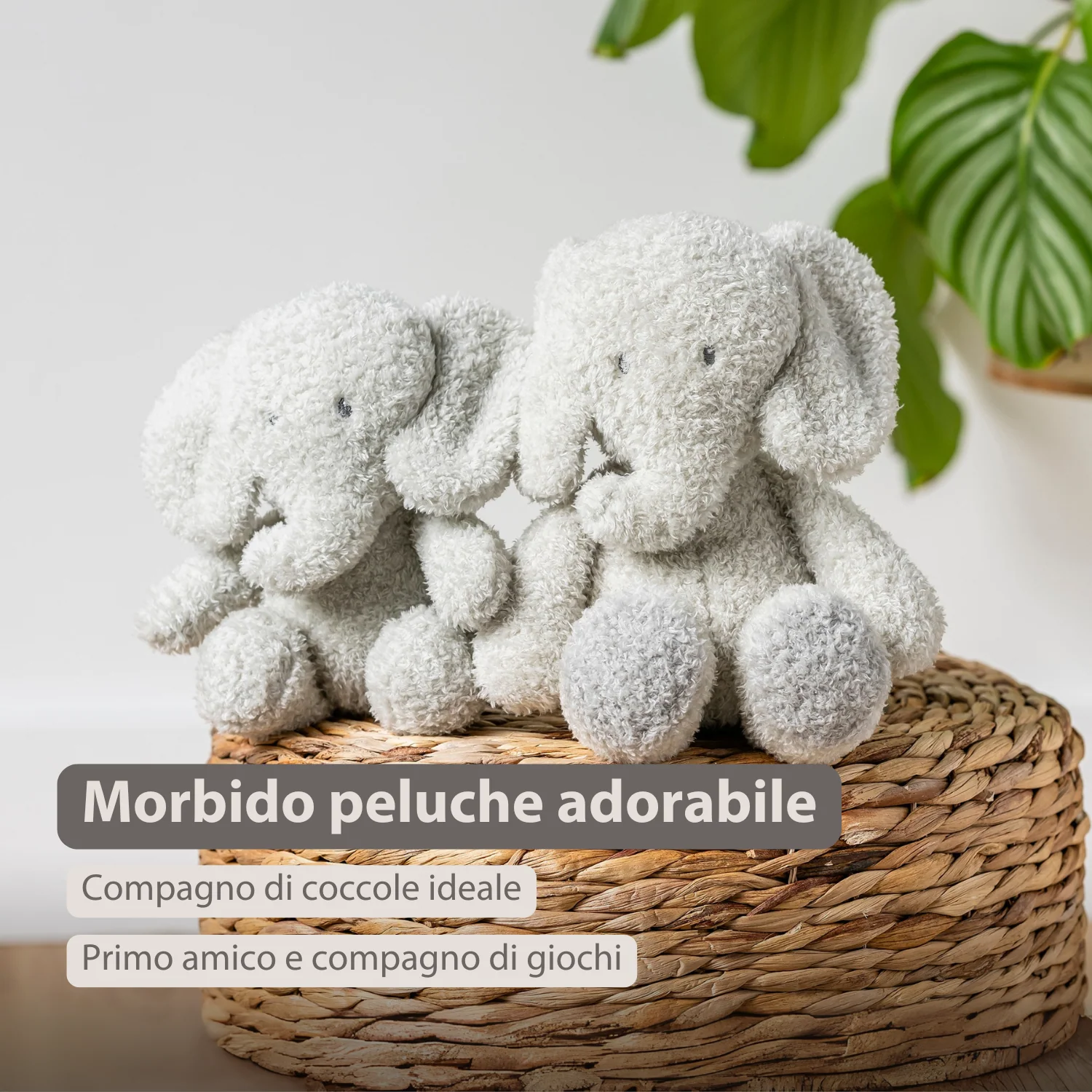 TEDDY Baby Plush Elephant – 25 cm – Soft Baby Cuddle Toy – Grey - Image 9