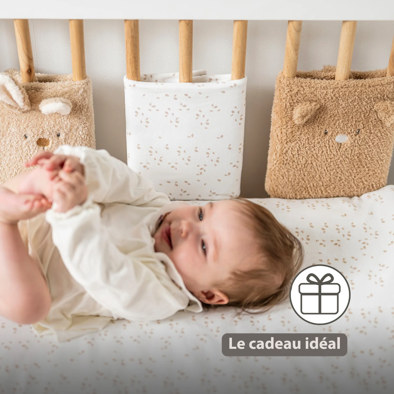 TEDDY Bed Protector Set of 6 Pieces – Cot Rail Protectors – Soft Baby Bed Safety - Image 21
