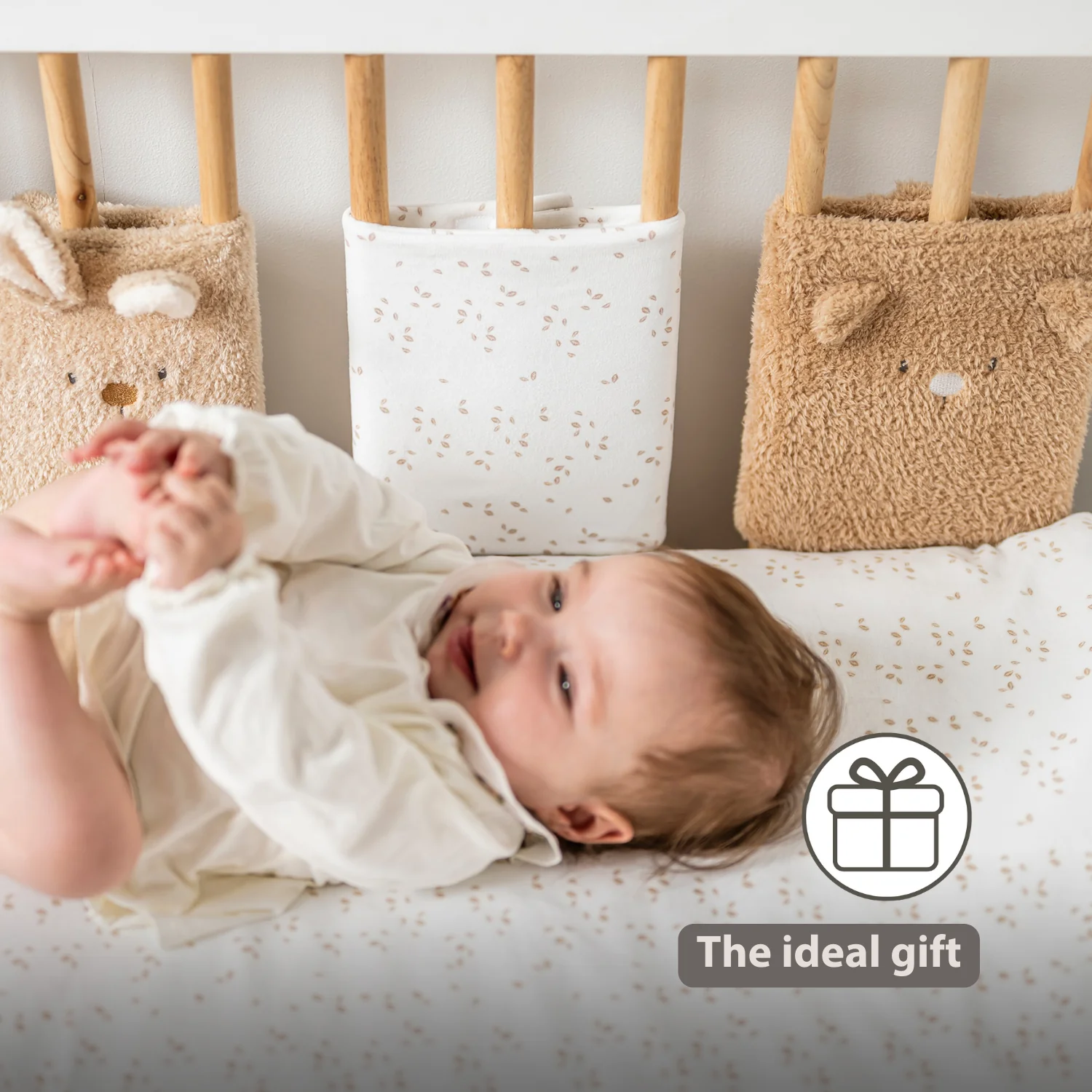 TEDDY Bed Protector Set of 6 Pieces – Cot Rail Protectors – Soft Baby Bed Safety - Image 35