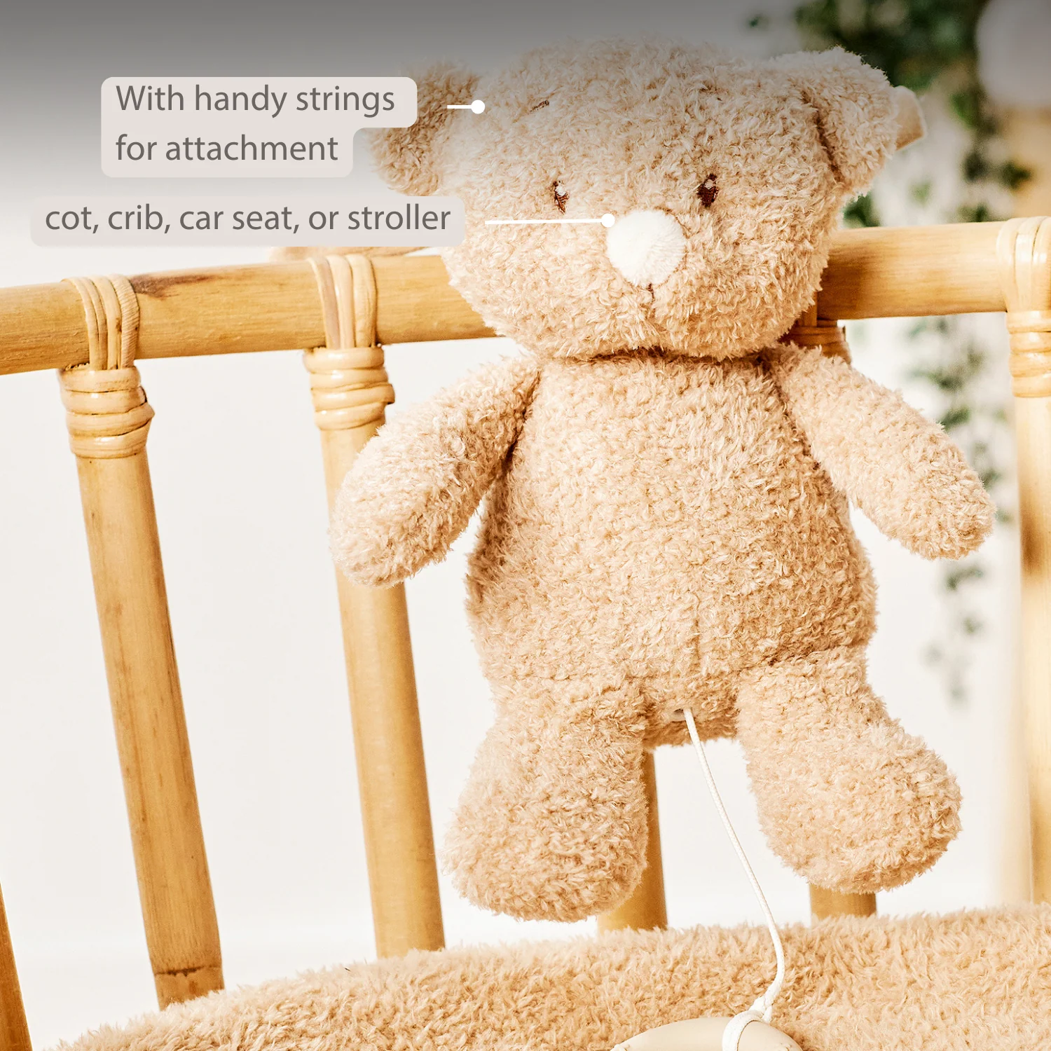 TEDDY Music Plush Bear – 25 cm – Soft Plush Toy with Music – Beige - Image 33