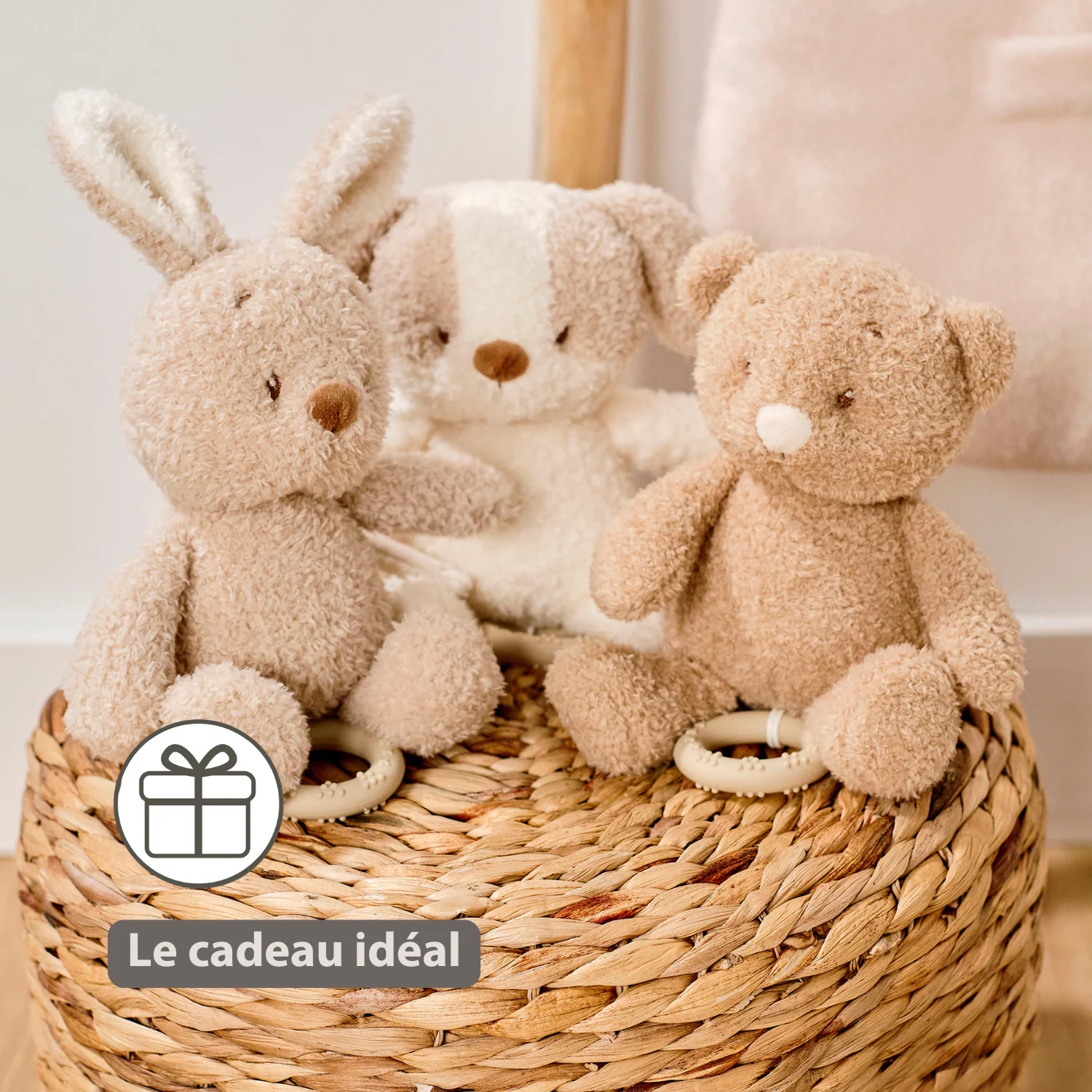 TEDDY Music Plush Bunny – 25 cm – Soft Plush Toy with Music – Beige - Image 21