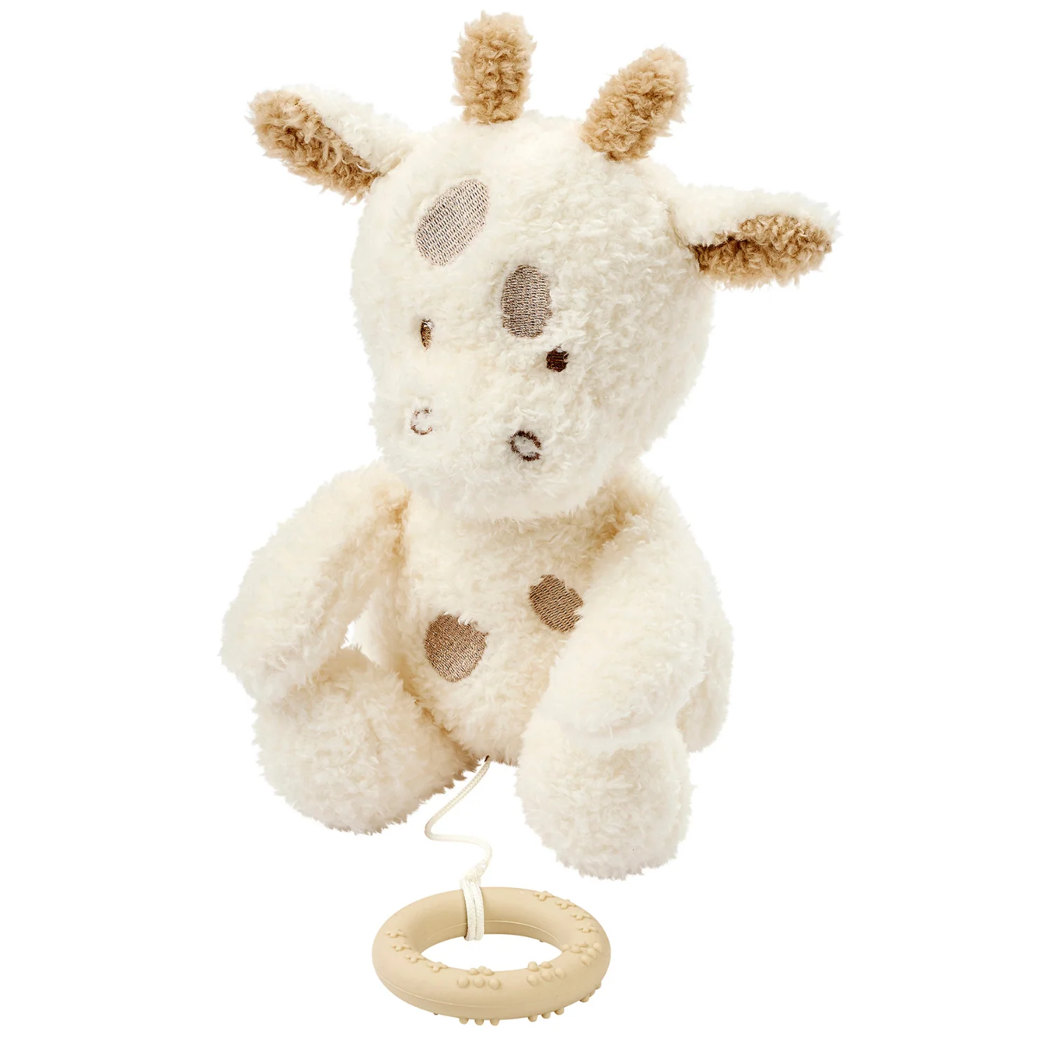 TEDDY Music Plush Giraffe – 32 cm – Soft Plush Toy with Music – Off-White - Image 4