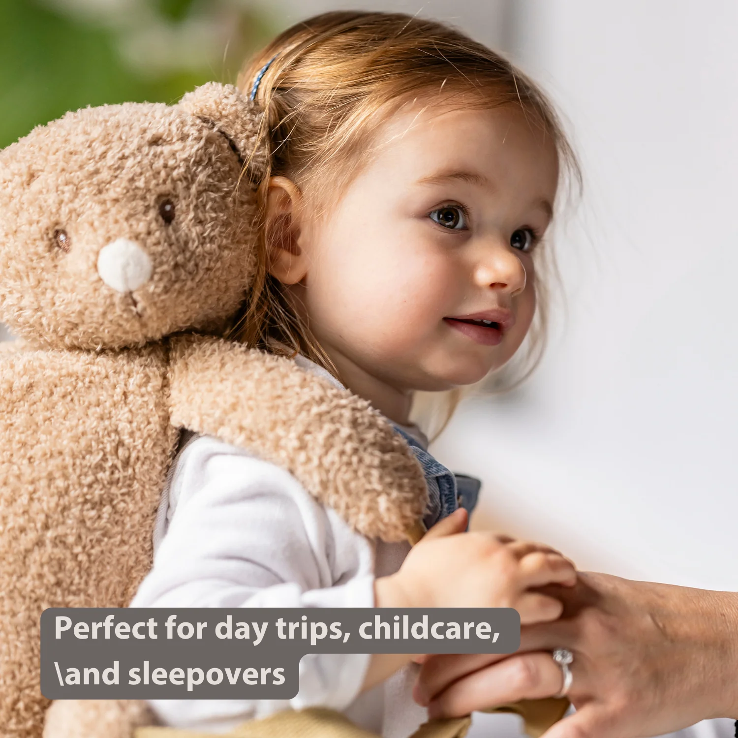 TEDDY Plush Backpack – 30 cm – Toddler School Bag – Soft Bear Backpack – Beige - Image 35