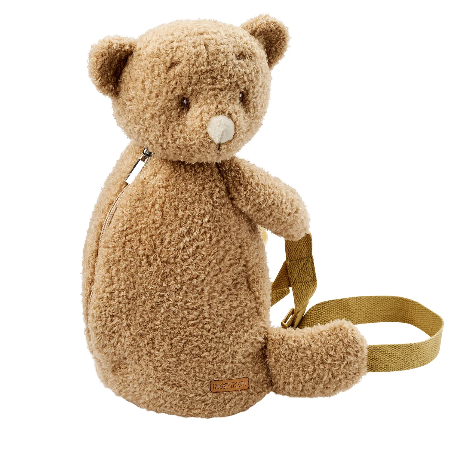 TEDDY Plush Backpack – 30 cm – Toddler School Bag – Soft Bear Backpack – Beige - Image 8