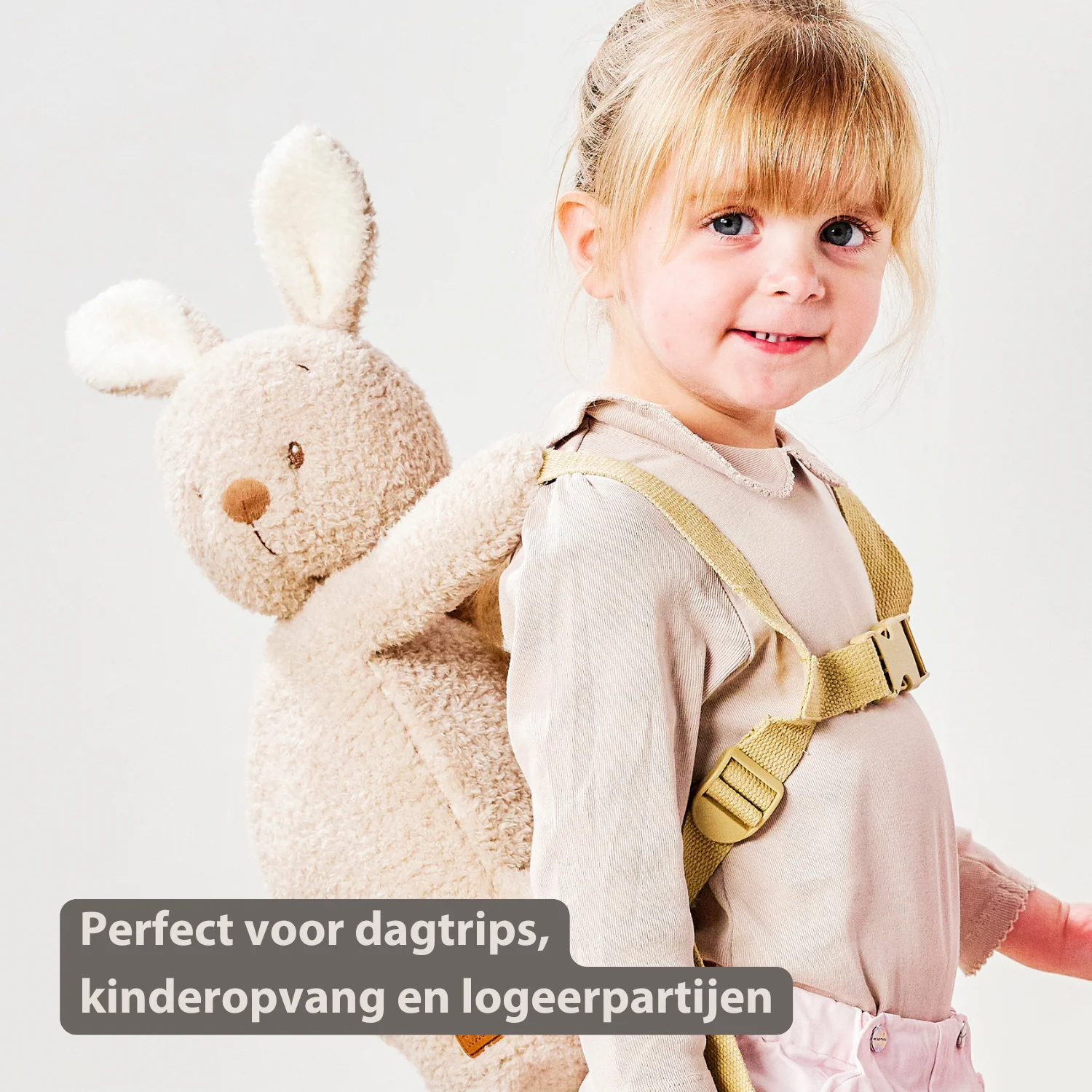 TEDDY Plush Backpack – 30 cm – Toddler School Bag – Soft Bunny Backpack – Ecru - Image 28