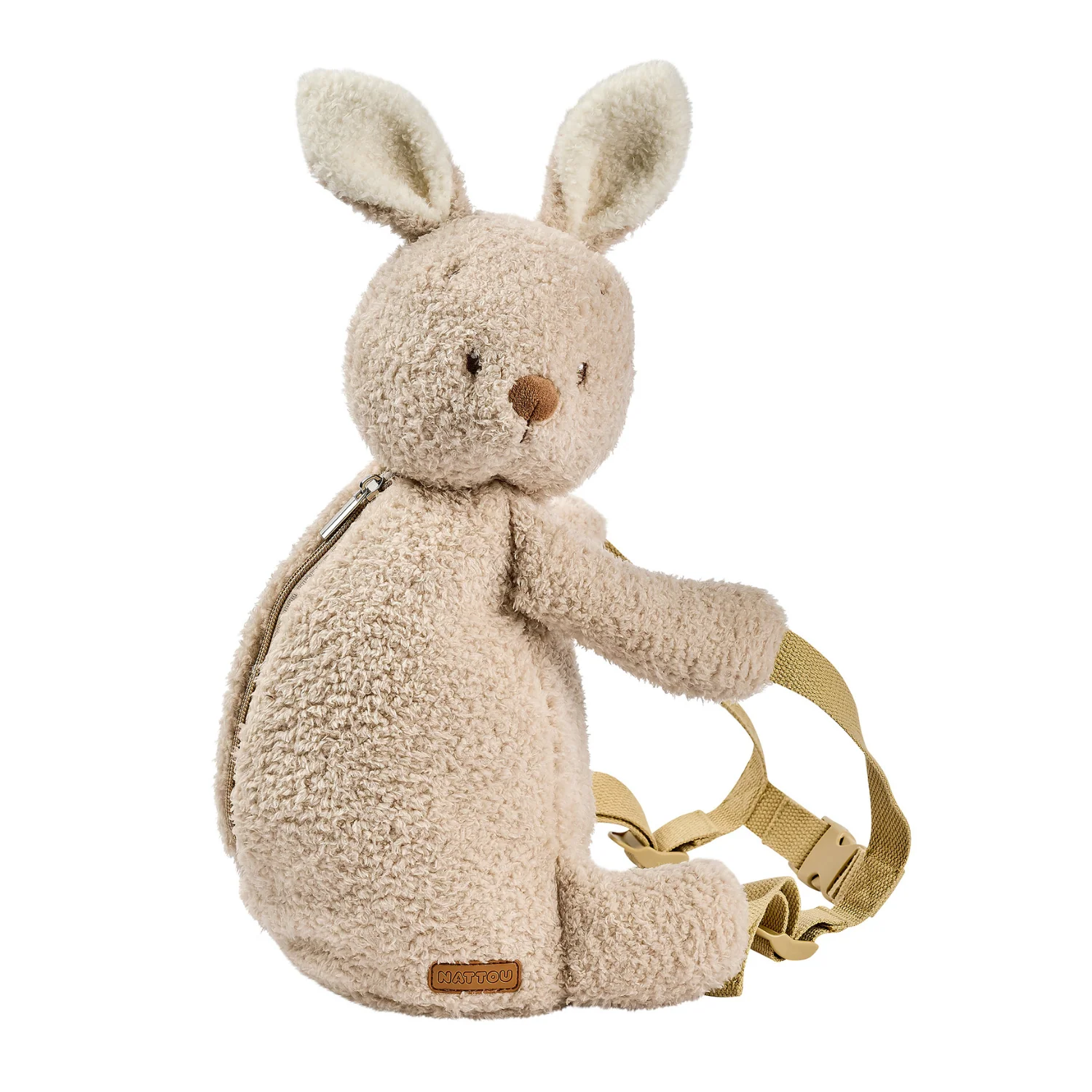 TEDDY Plush Backpack – 30 cm – Toddler School Bag – Soft Bunny Backpack – Ecru - Image 8
