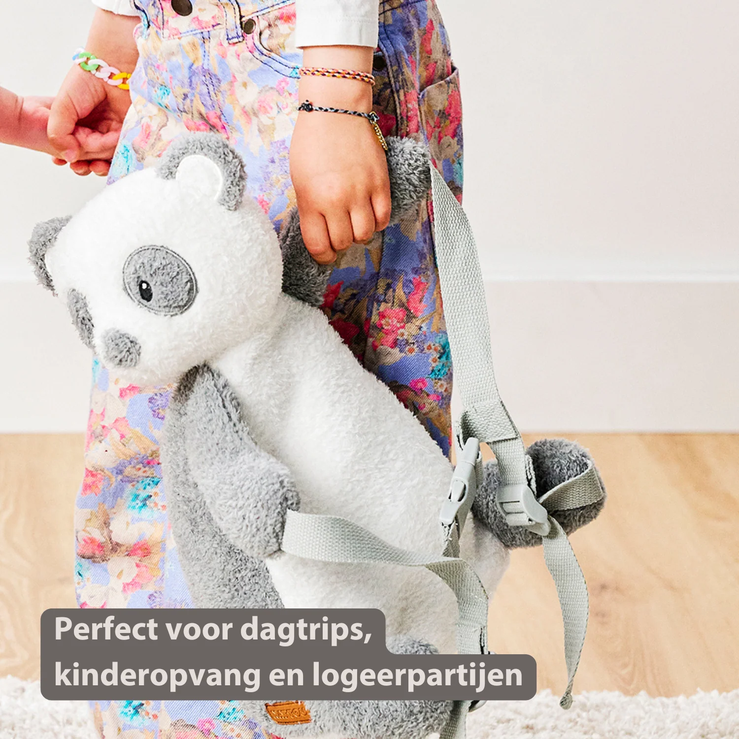 TEDDY Plush Backpack – 30 cm – Toddler School Bag – Soft Panda Backpack – Grey & White - Image 28