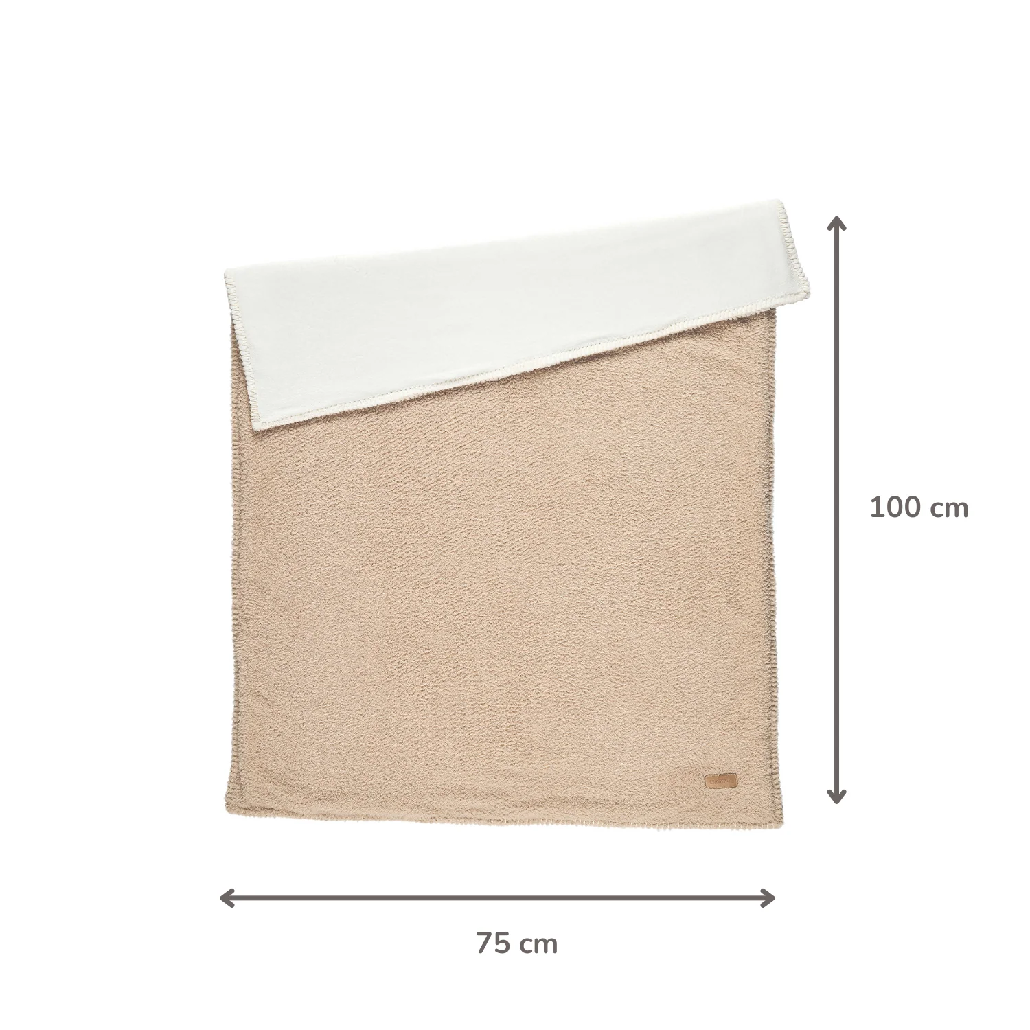 TEDDY Supersoft Blanket Beige 100x75 cm – Double-Sided Baby Blanket - Image 14