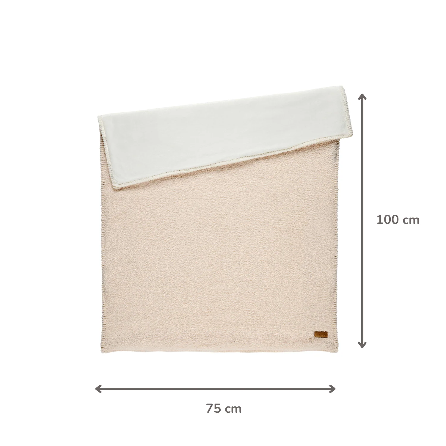 TEDDY Supersoft Blanket Ecru 100x75 cm – Double-Sided Baby Blanket - Image 18