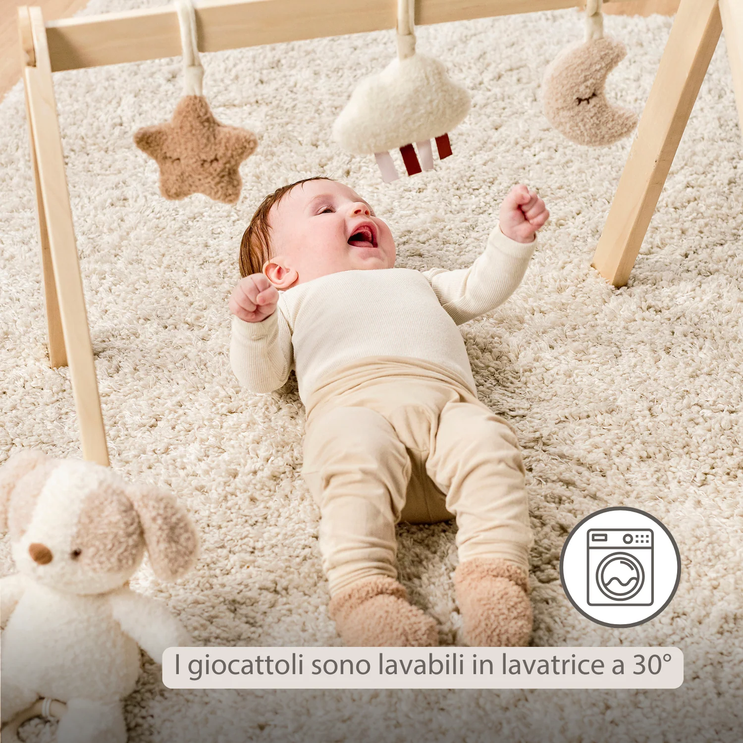 TEDDY Wooden Play Arch Baby – 60 x 48 cm – Baby Activity Play Gym - Image 11