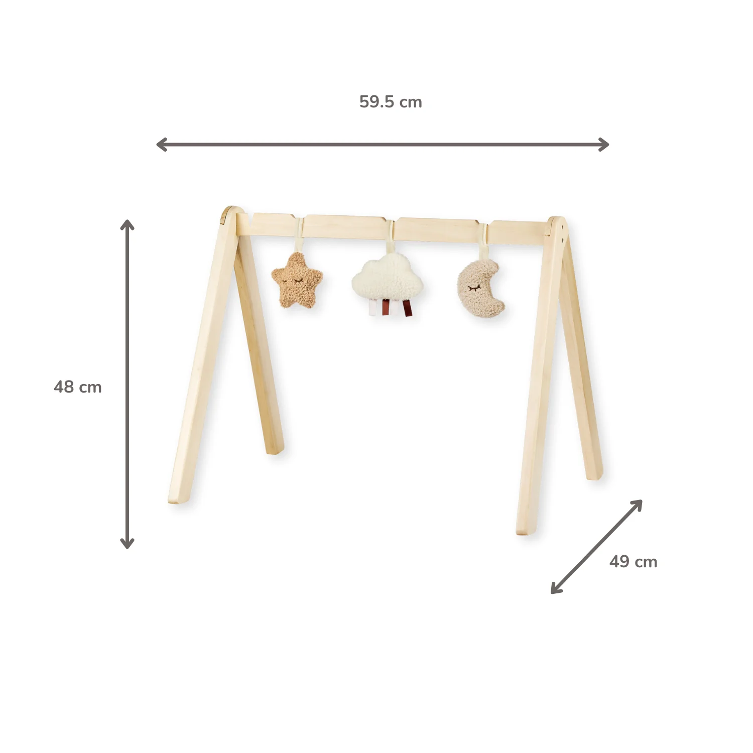 TEDDY Wooden Play Arch Baby – 60 x 48 cm – Baby Activity Play Gym - Image 13
