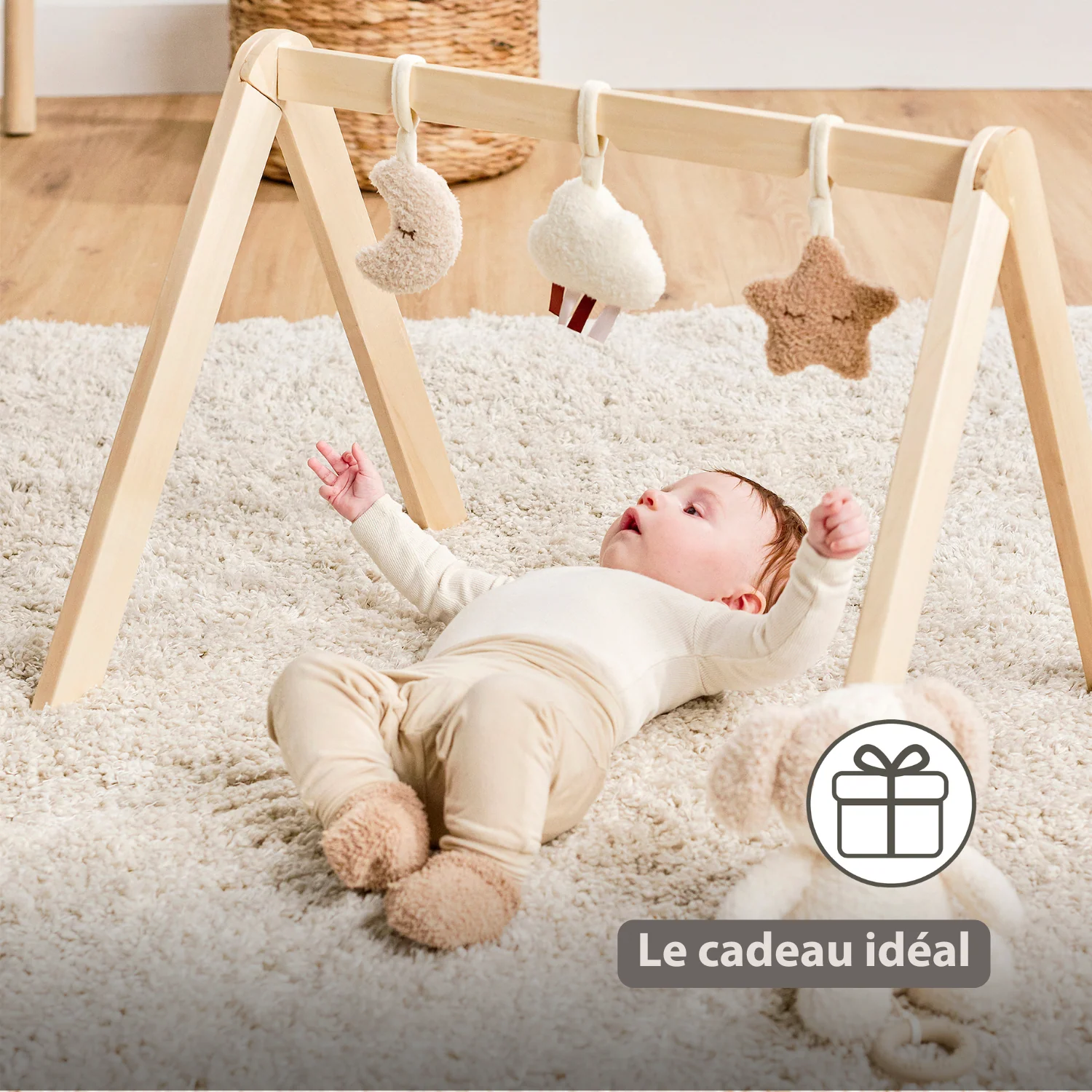 TEDDY Wooden Play Arch Baby – 60 x 48 cm – Baby Activity Play Gym - Image 21