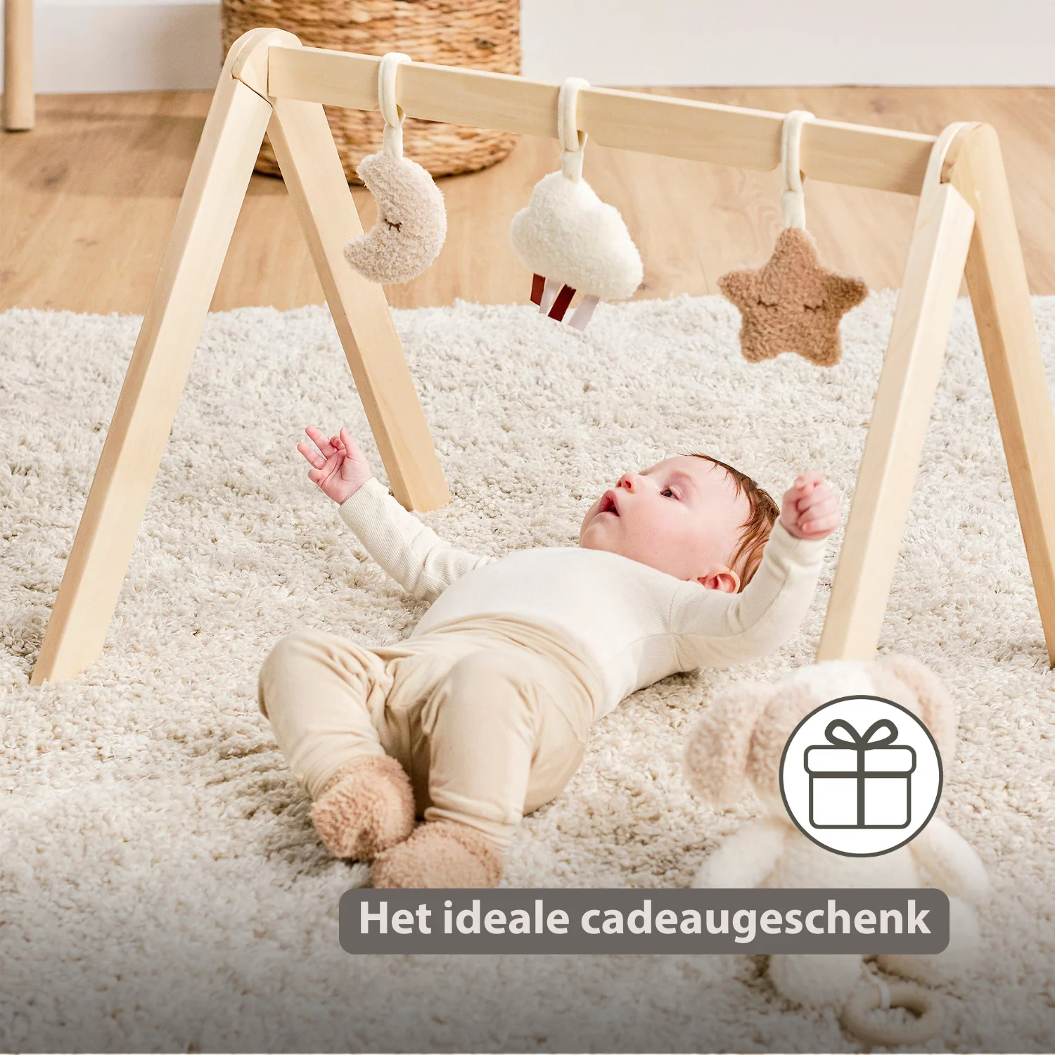 TEDDY Wooden Play Arch Baby – 60 x 48 cm – Baby Activity Play Gym - Image 28