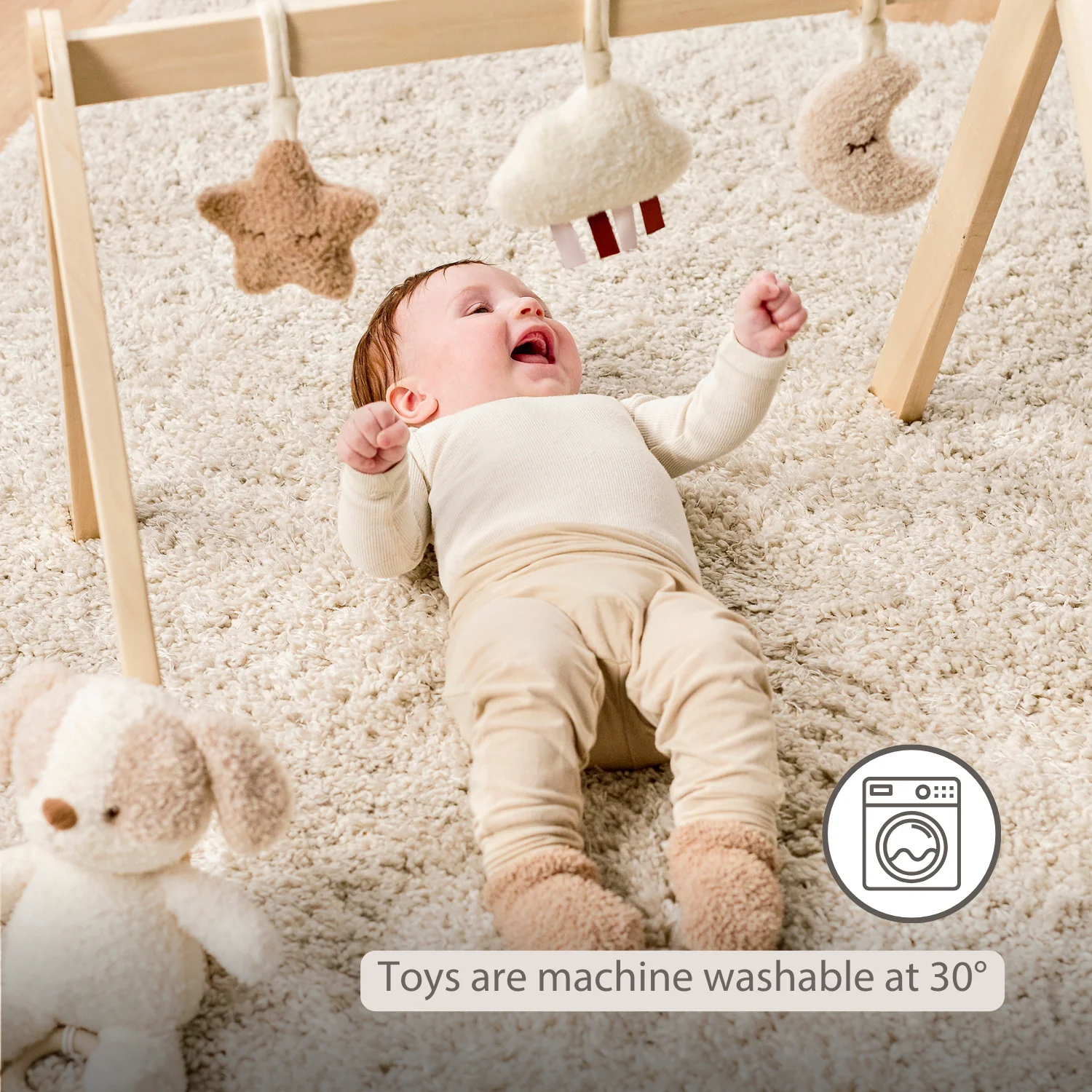 TEDDY Wooden Play Arch Baby – 60 x 48 cm – Baby Activity Play Gym - Image 32