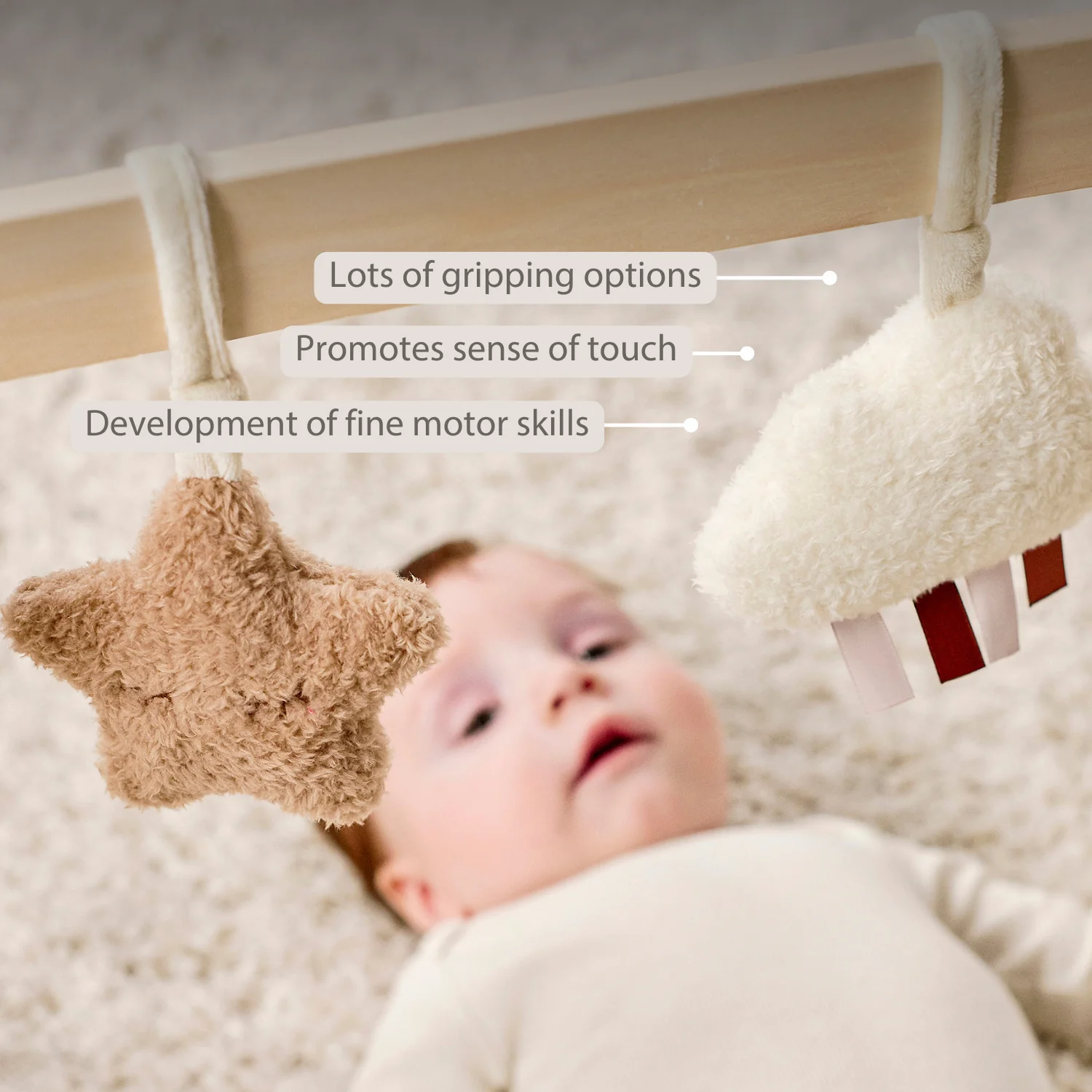 TEDDY Wooden Play Arch Baby – 60 x 48 cm – Baby Activity Play Gym - Image 33
